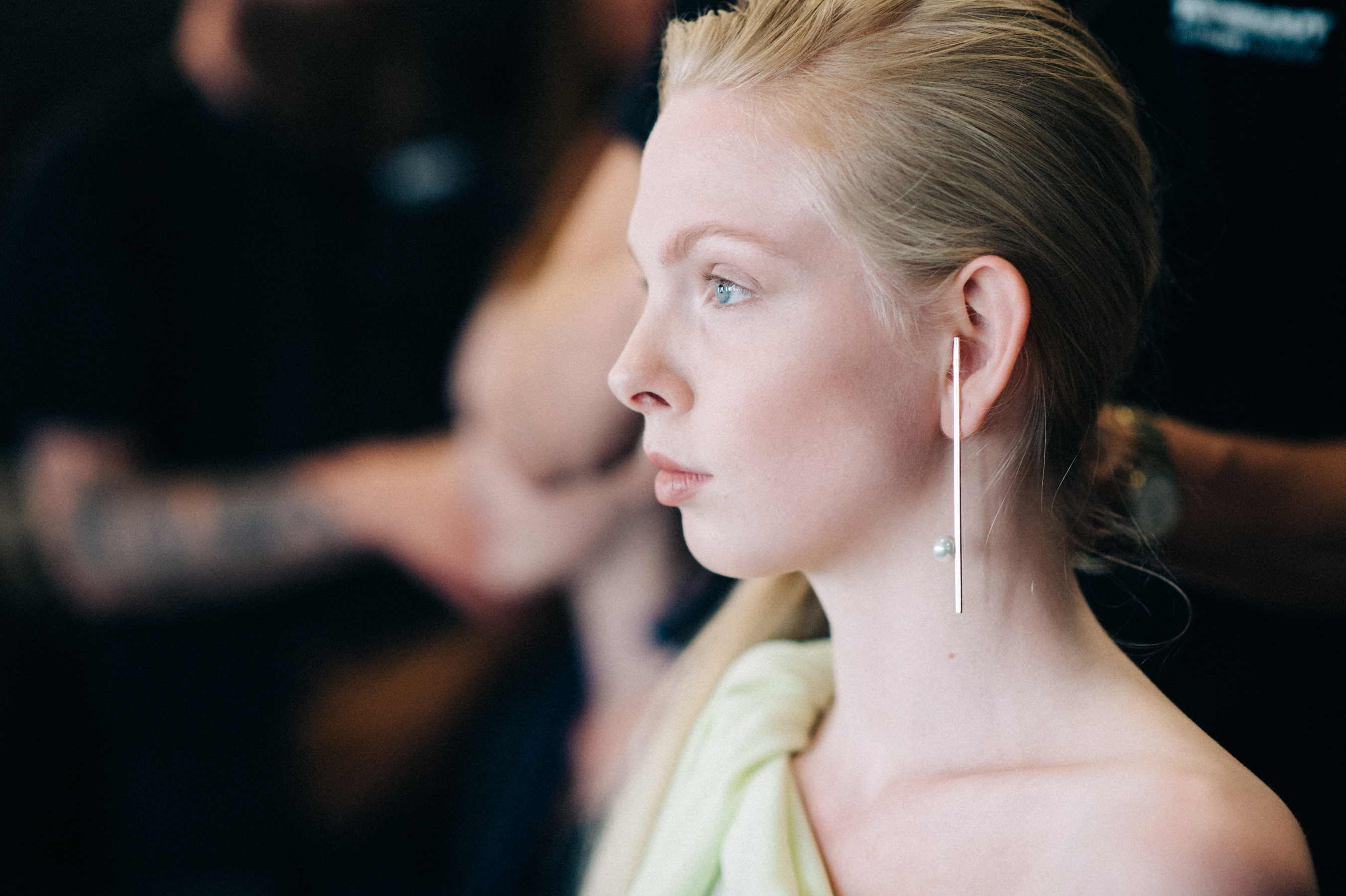 Danish model profile portrait