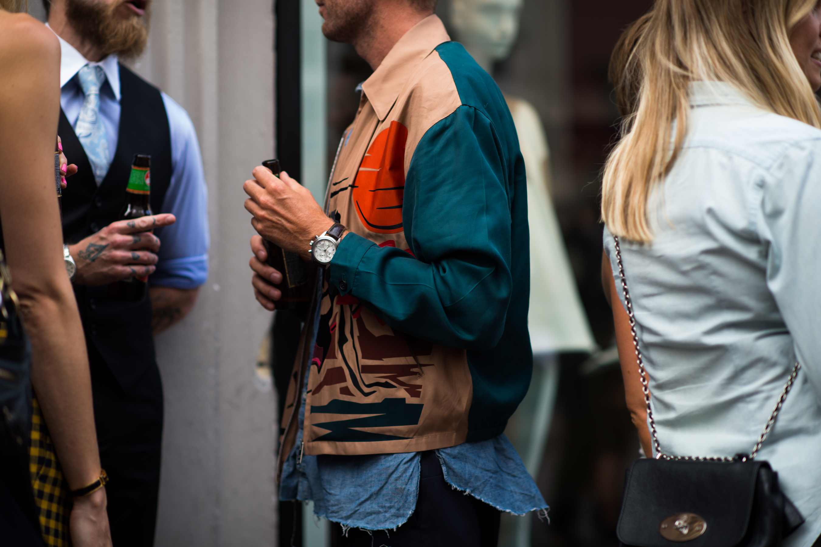 WoodWood designer wearing a Prada jacket