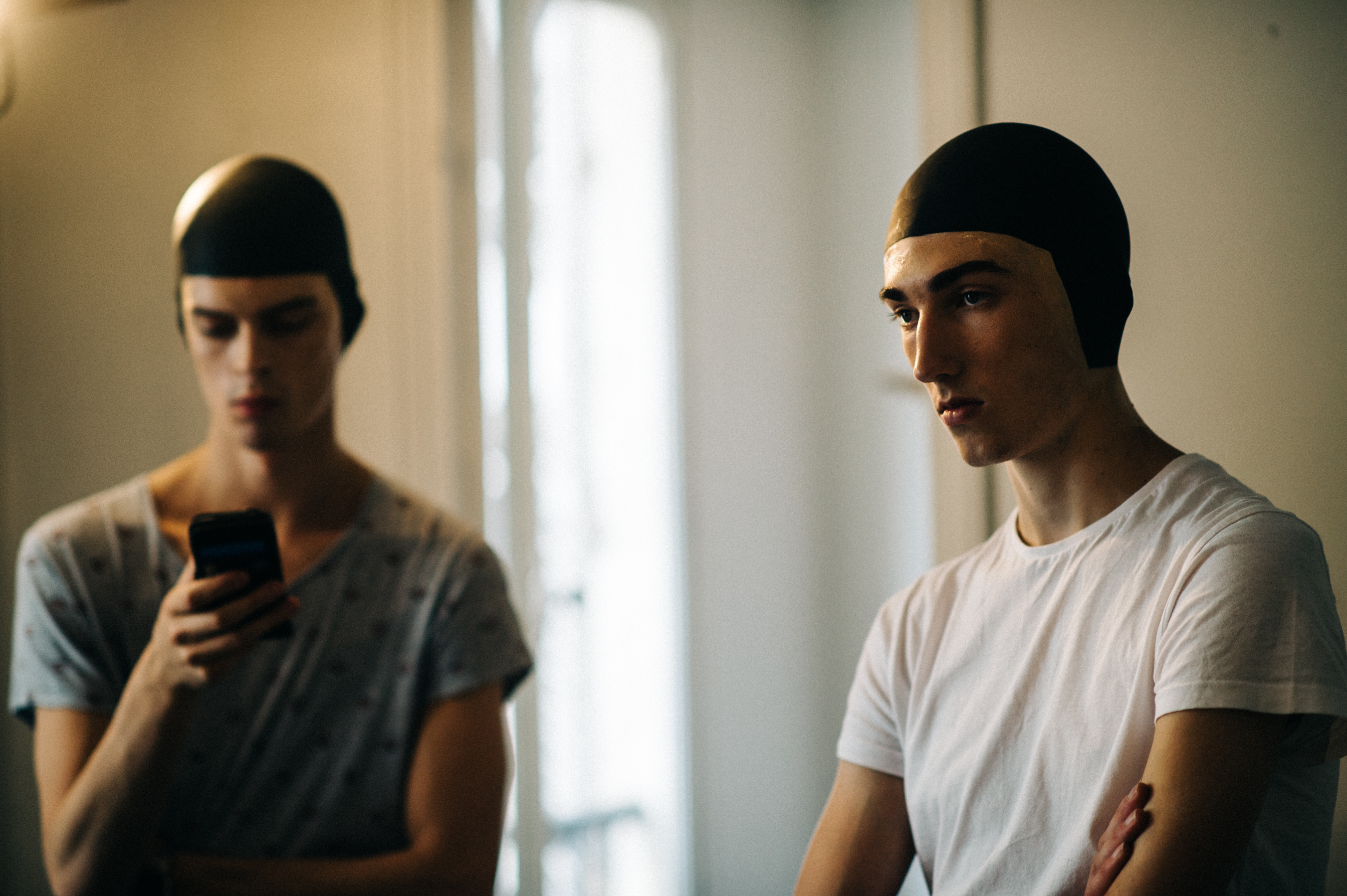 Male models Dan Kling and Callum Rockall