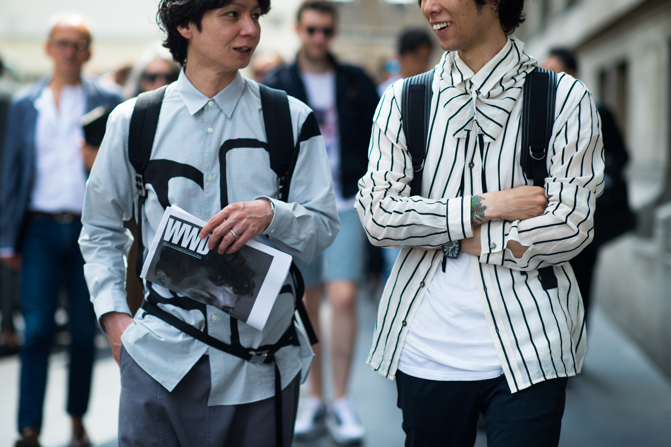 Two Japanese men in France