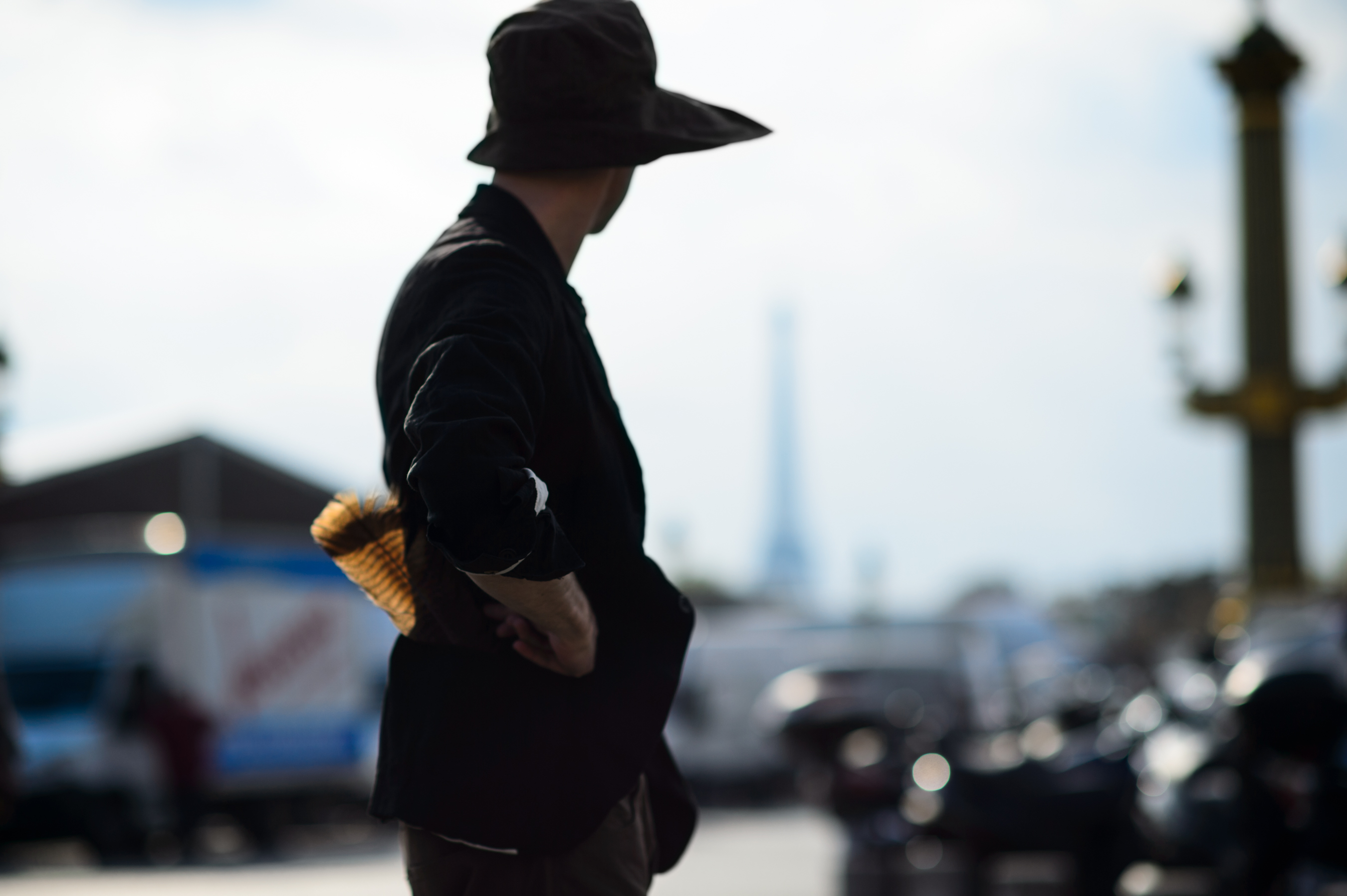 Italian man wearing Paul Harnden