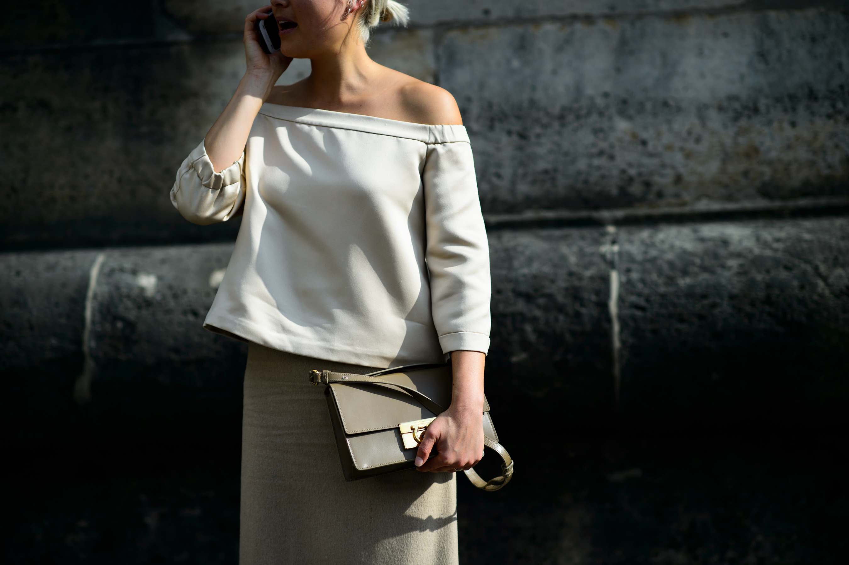 Style.com editor wearing all neutrals
