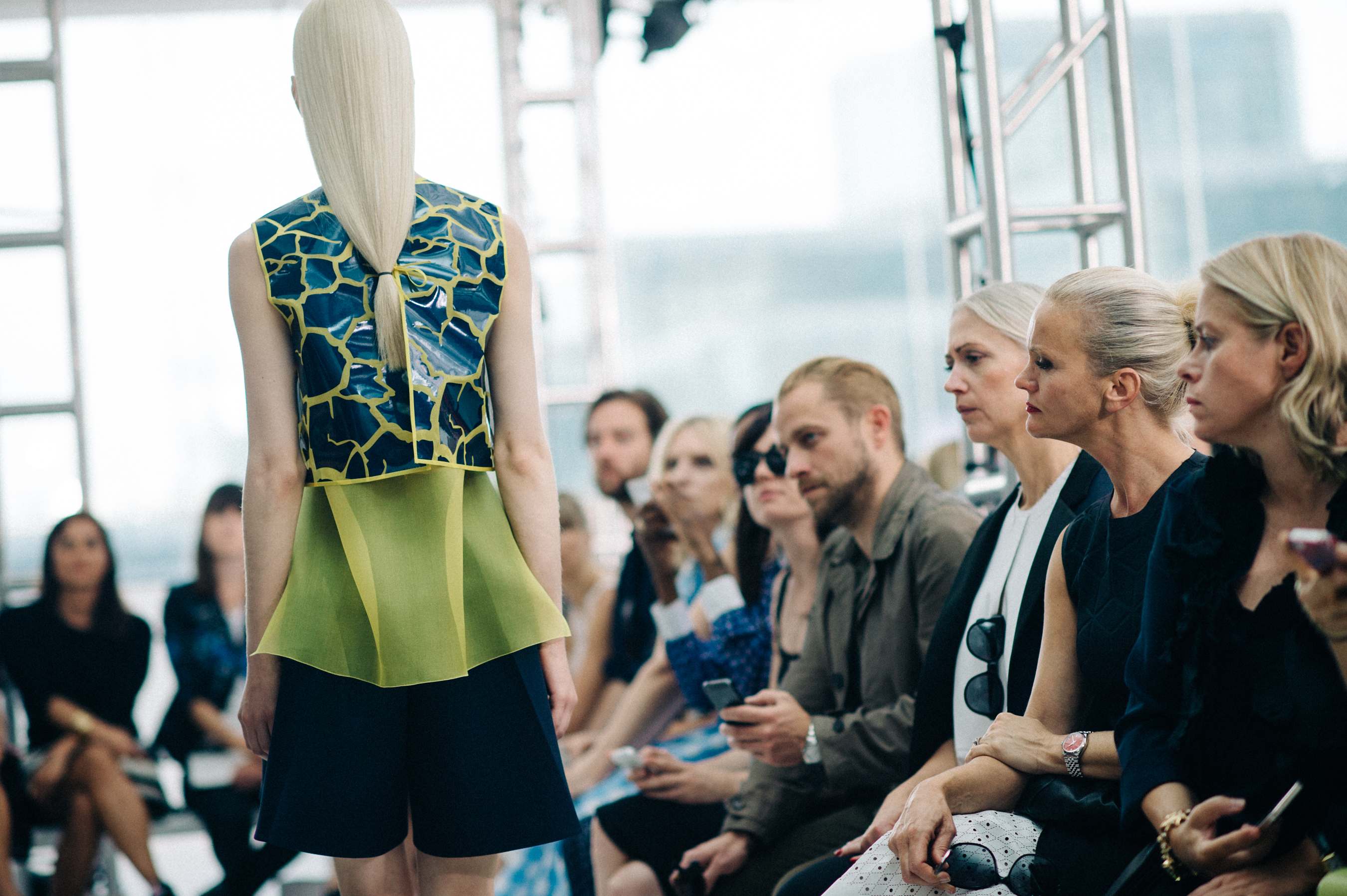 Model Sam Ypma on the runway
