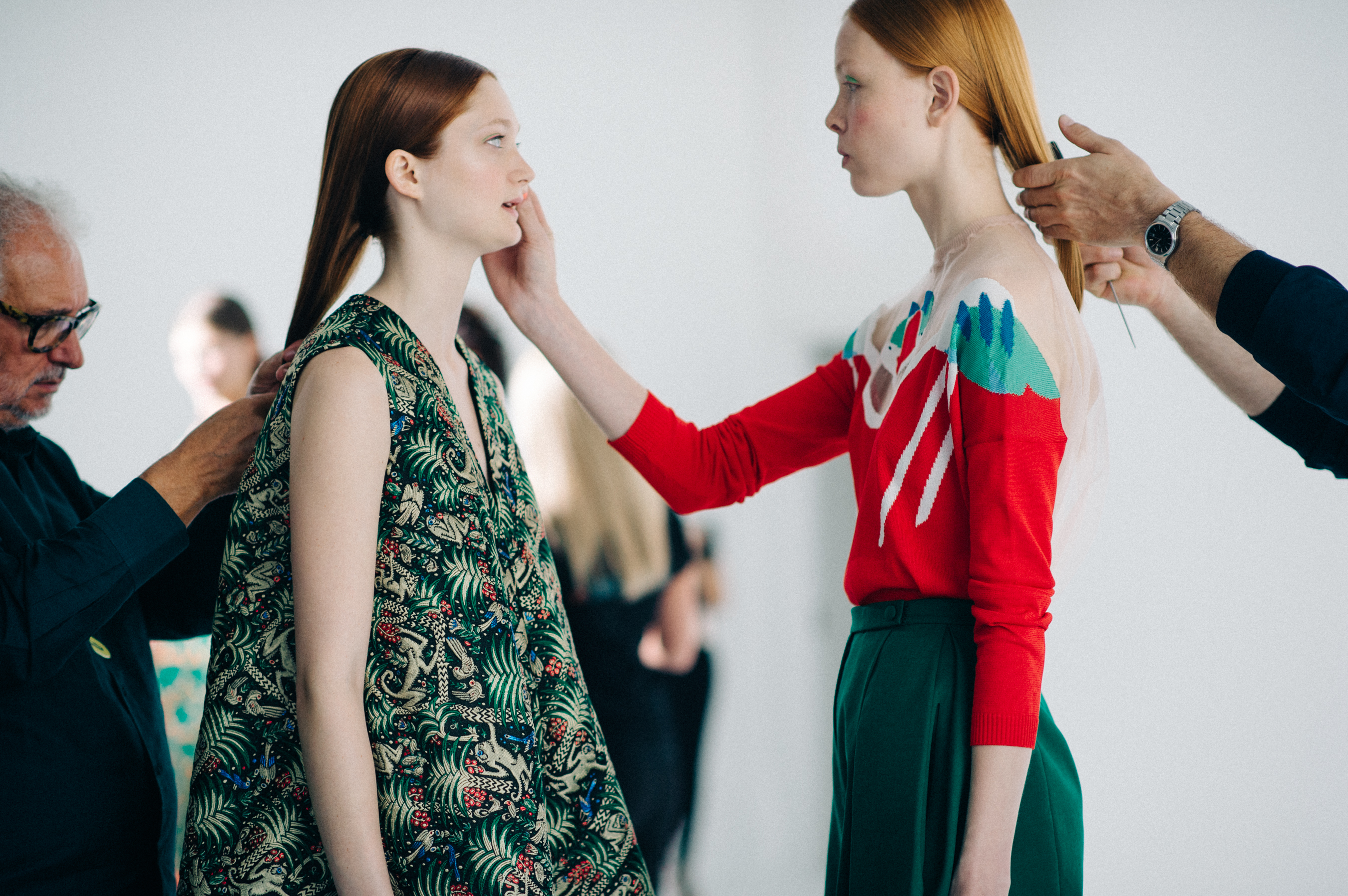 Models Sophie Touchet and Dani Witt