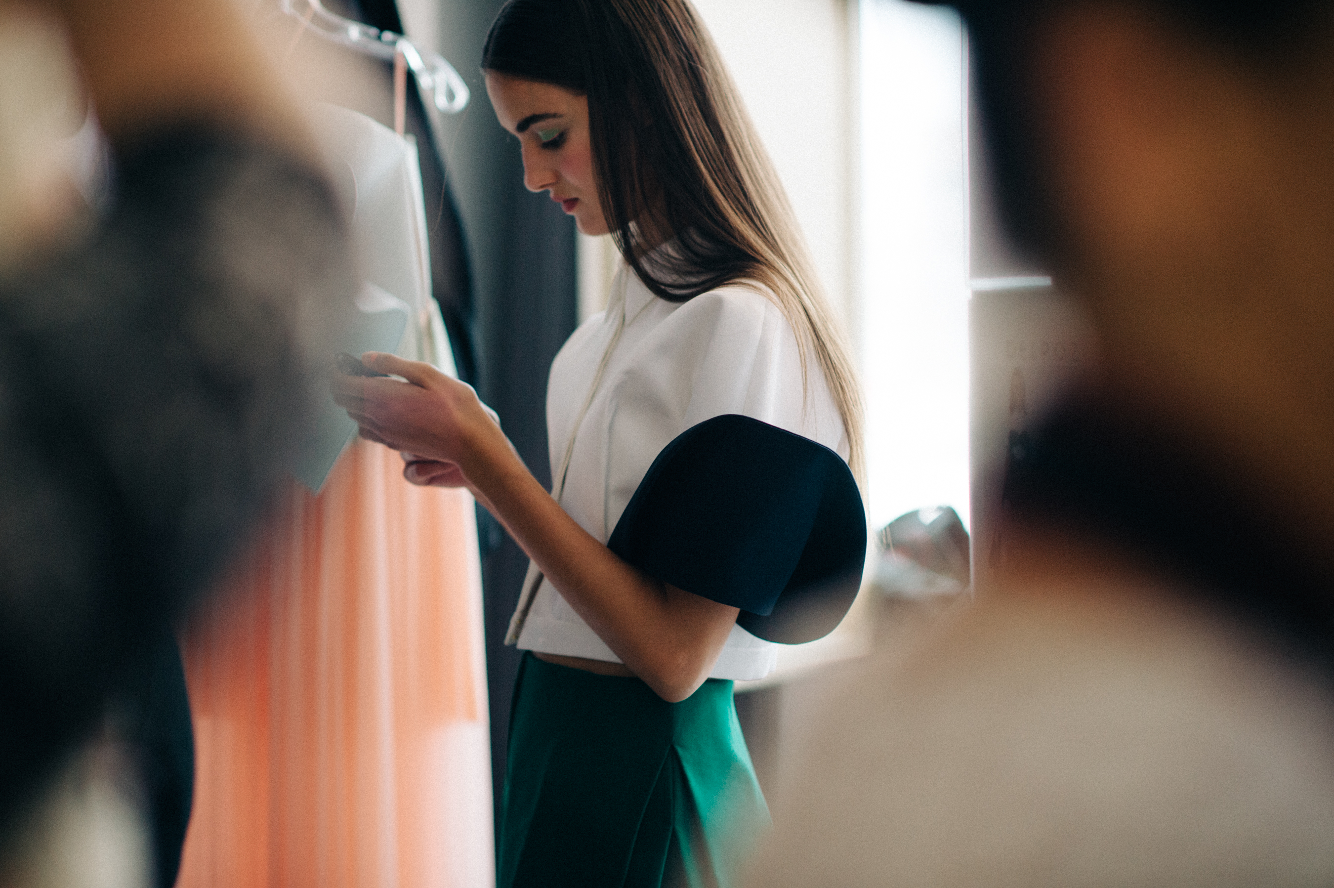 Model Blanca Padilla before the show