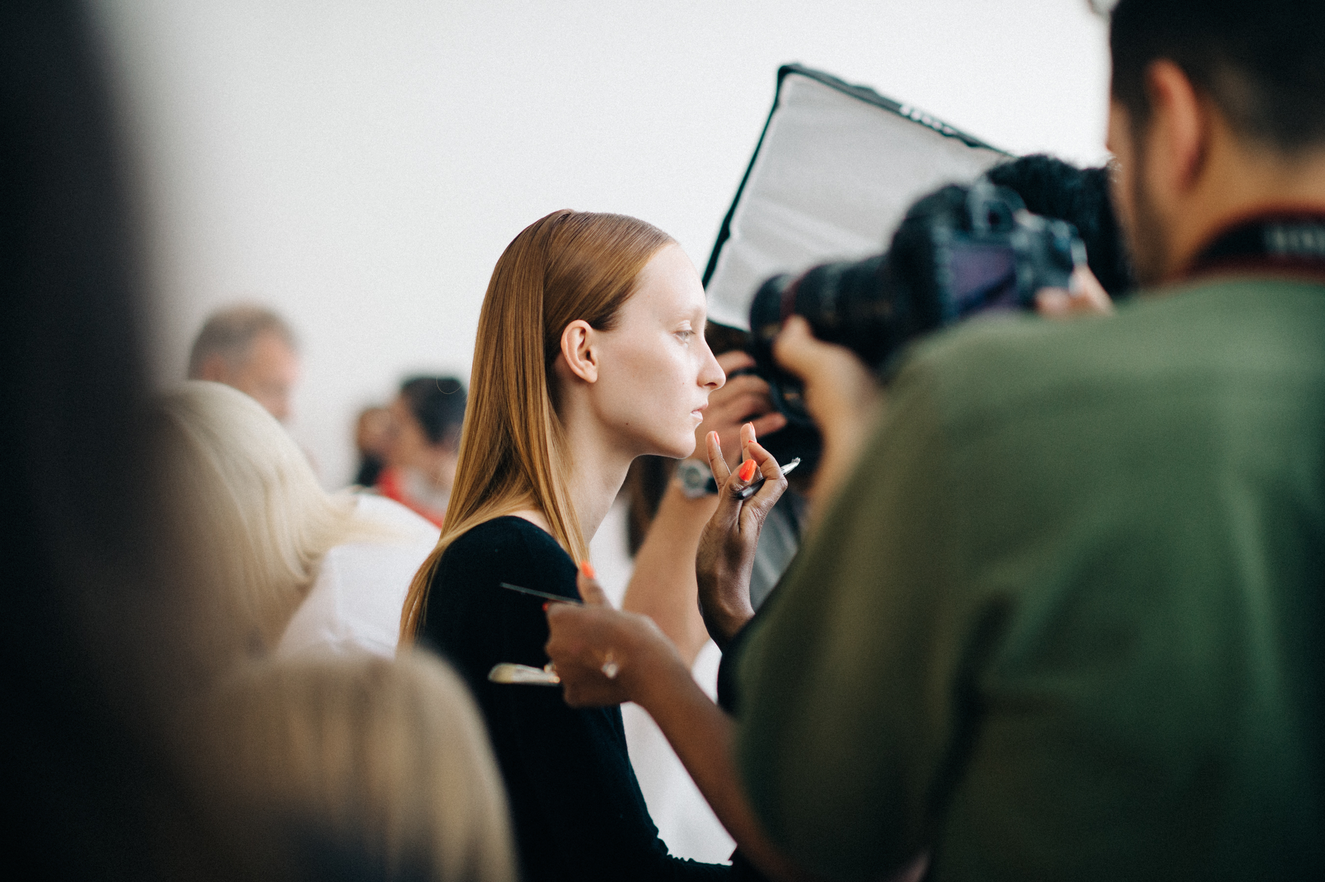Jessica Luostarinen in hair and makeup