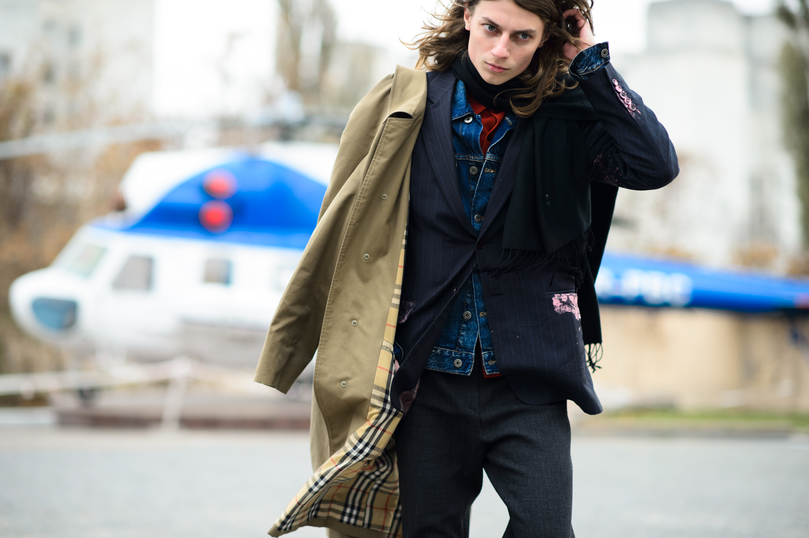 Ukrainian man wearing many layers