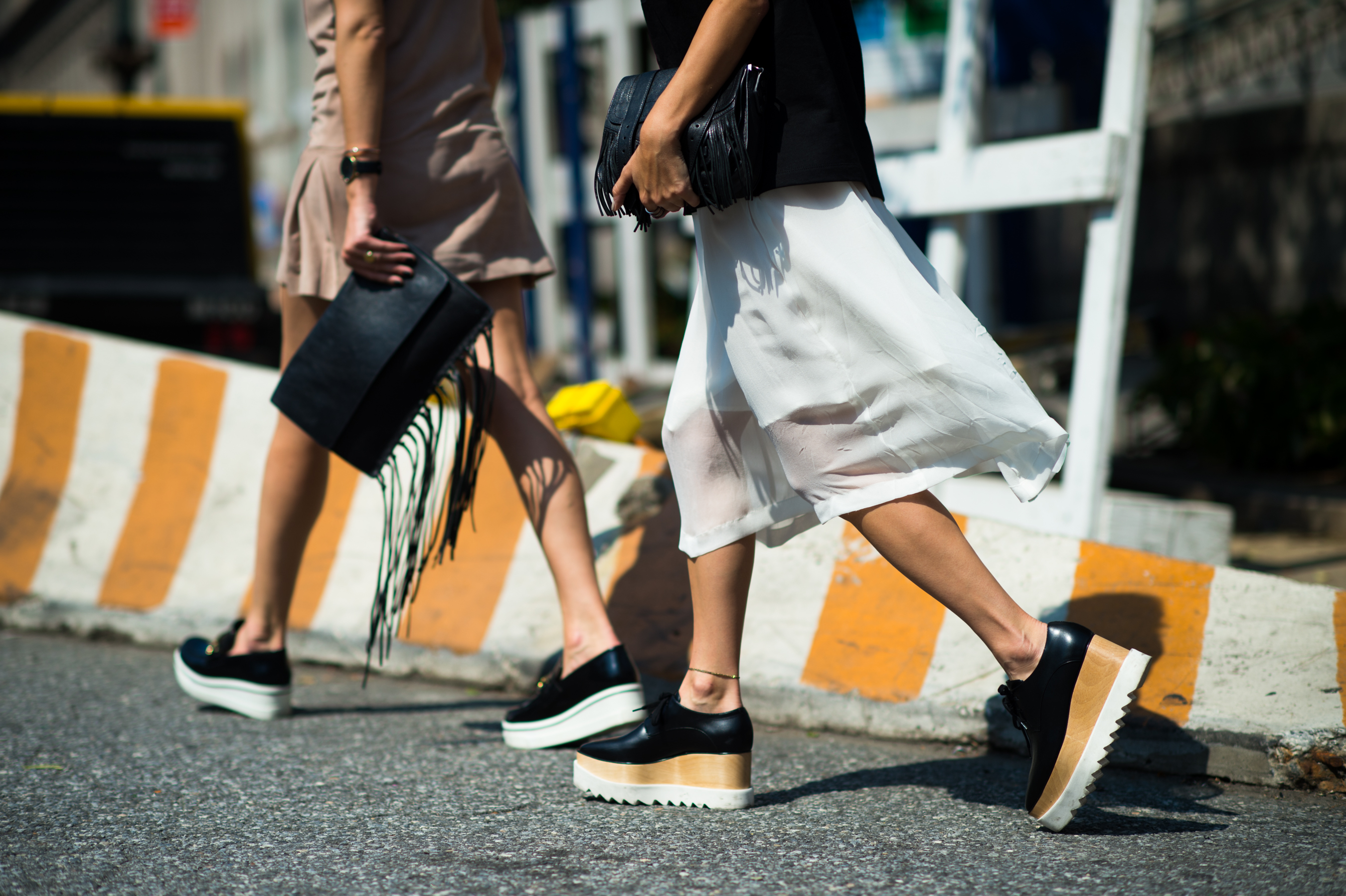 Two bloggers walking together