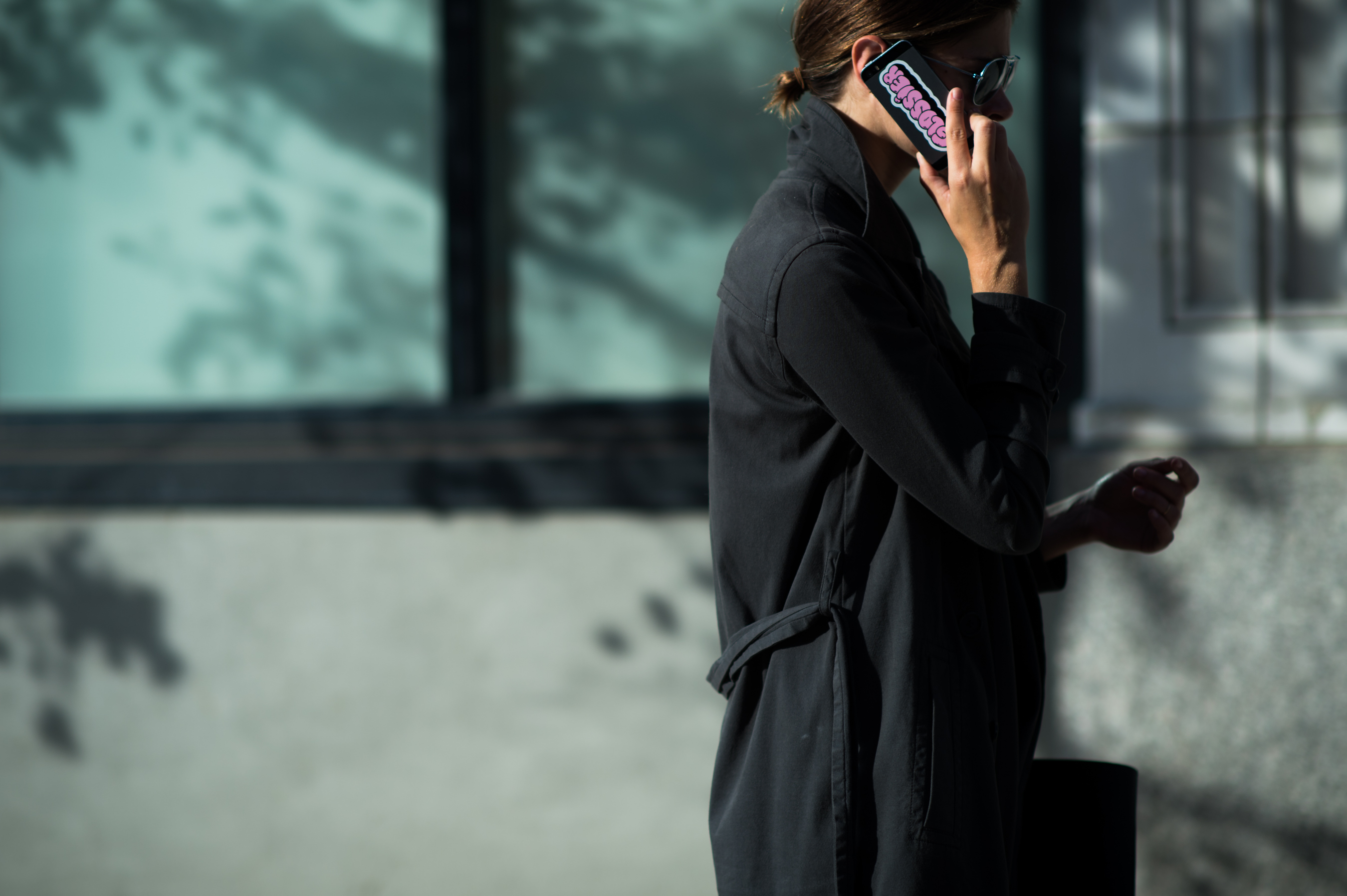 Into the Gloss founder with a Glossier iPhone