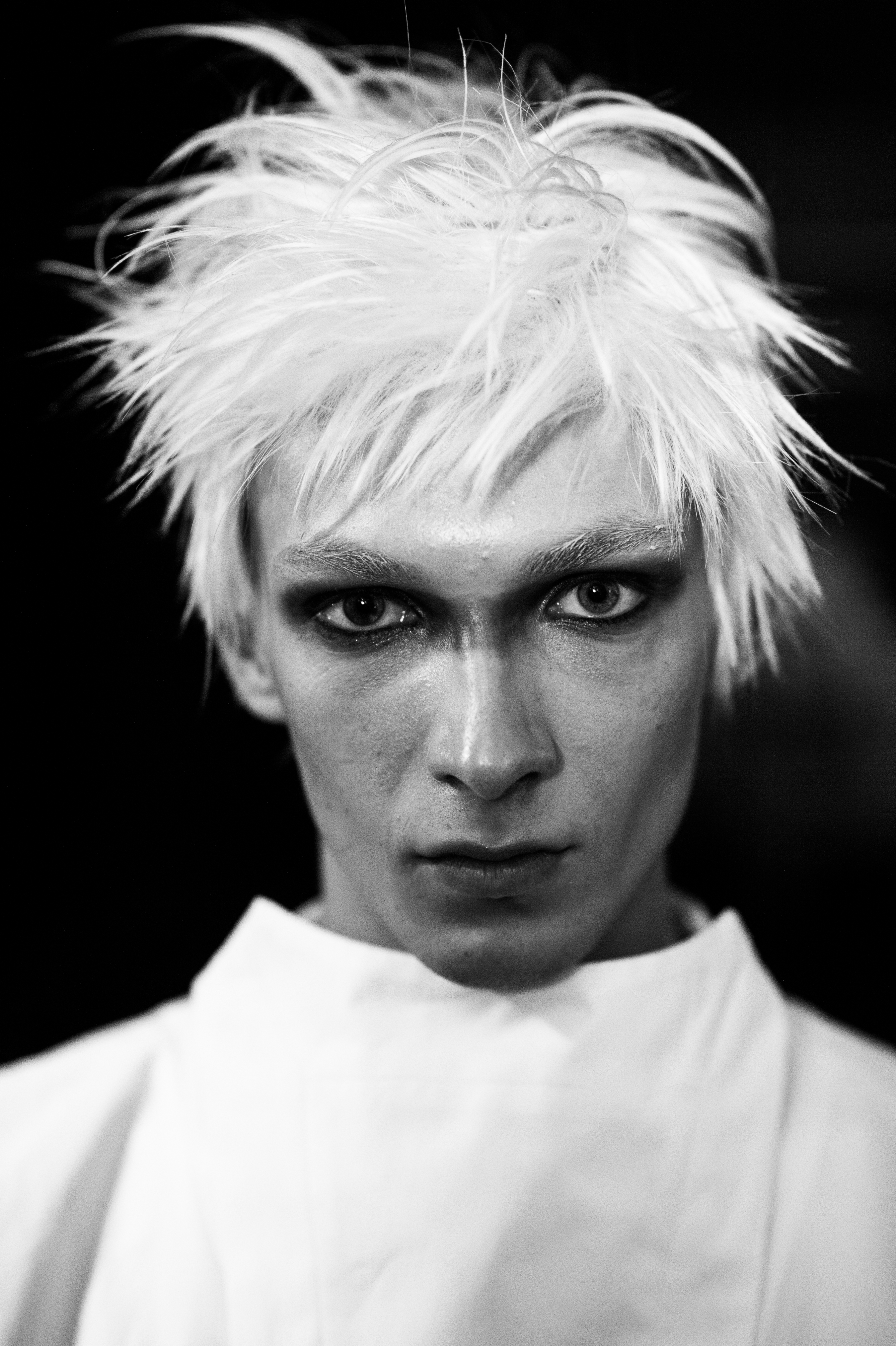 Male model portrait before the show