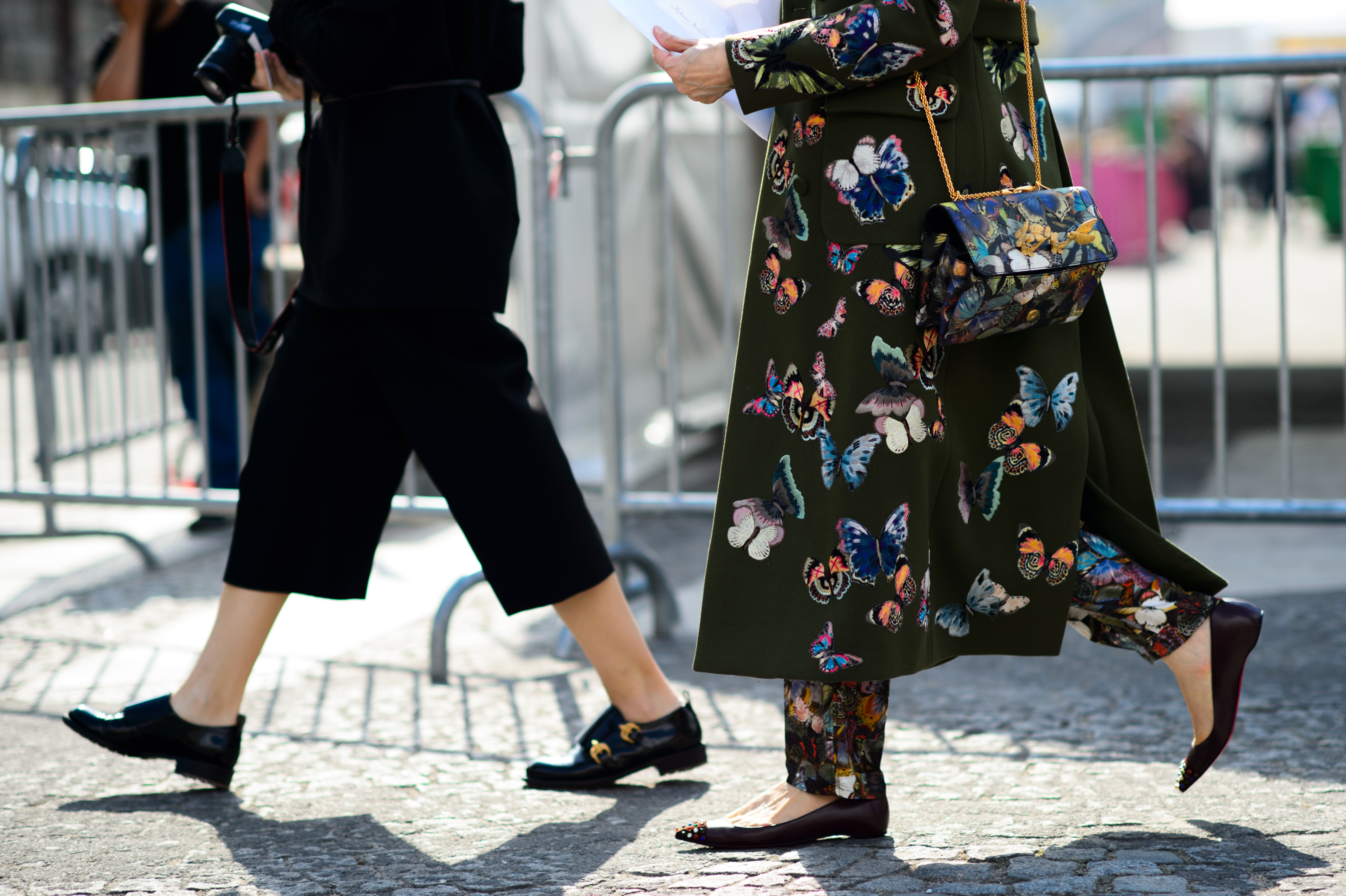 Two women before a fashion show