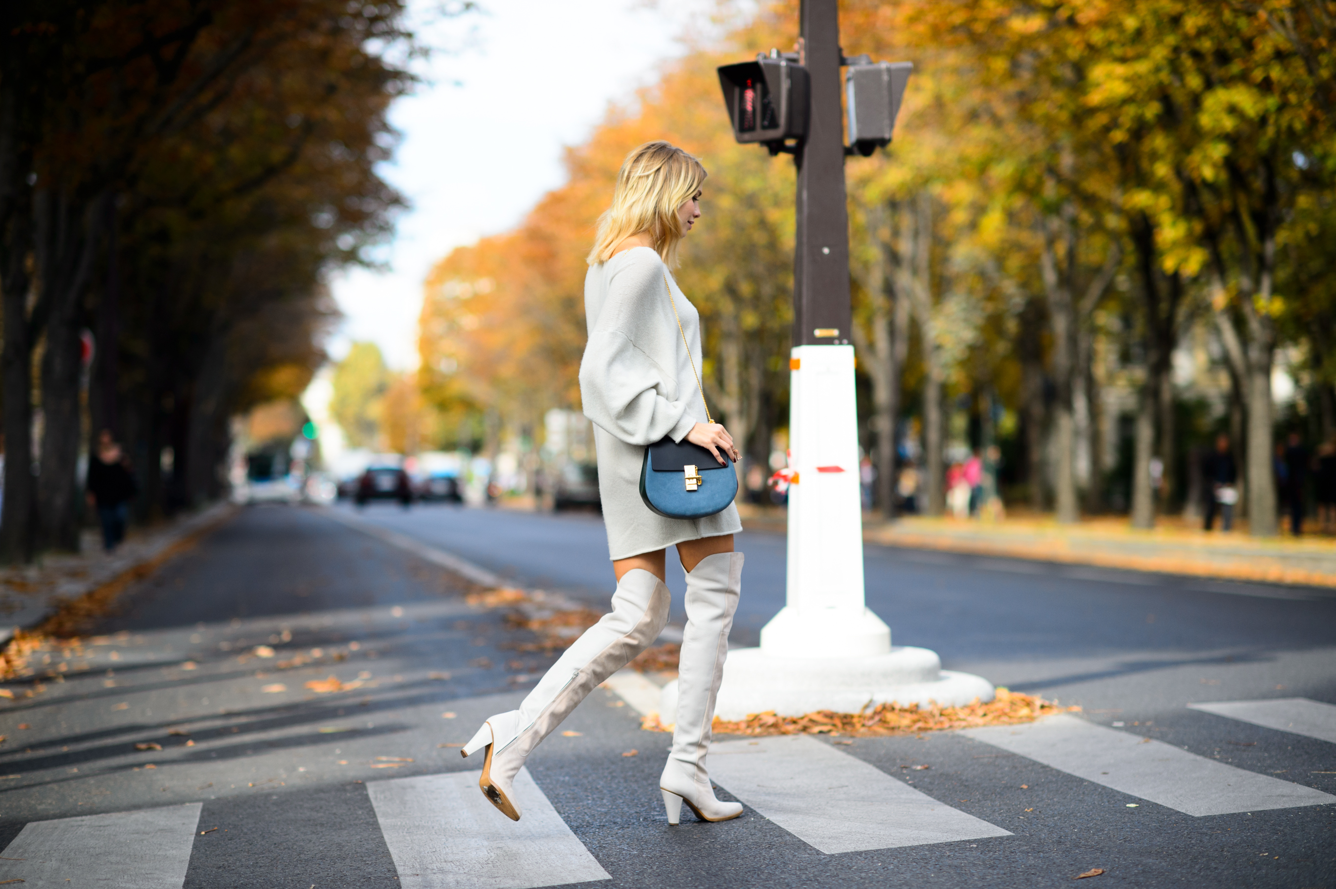 Russian model wearing Chloé in France