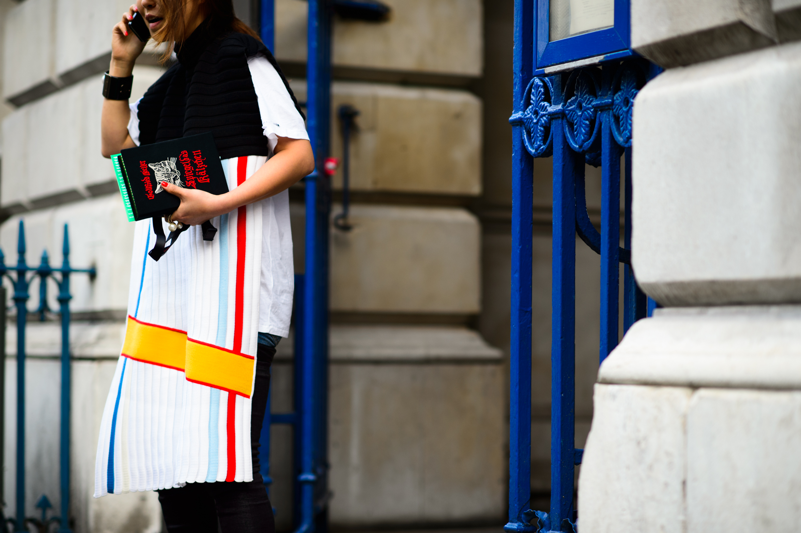 Asian woman wearing JW Anderson