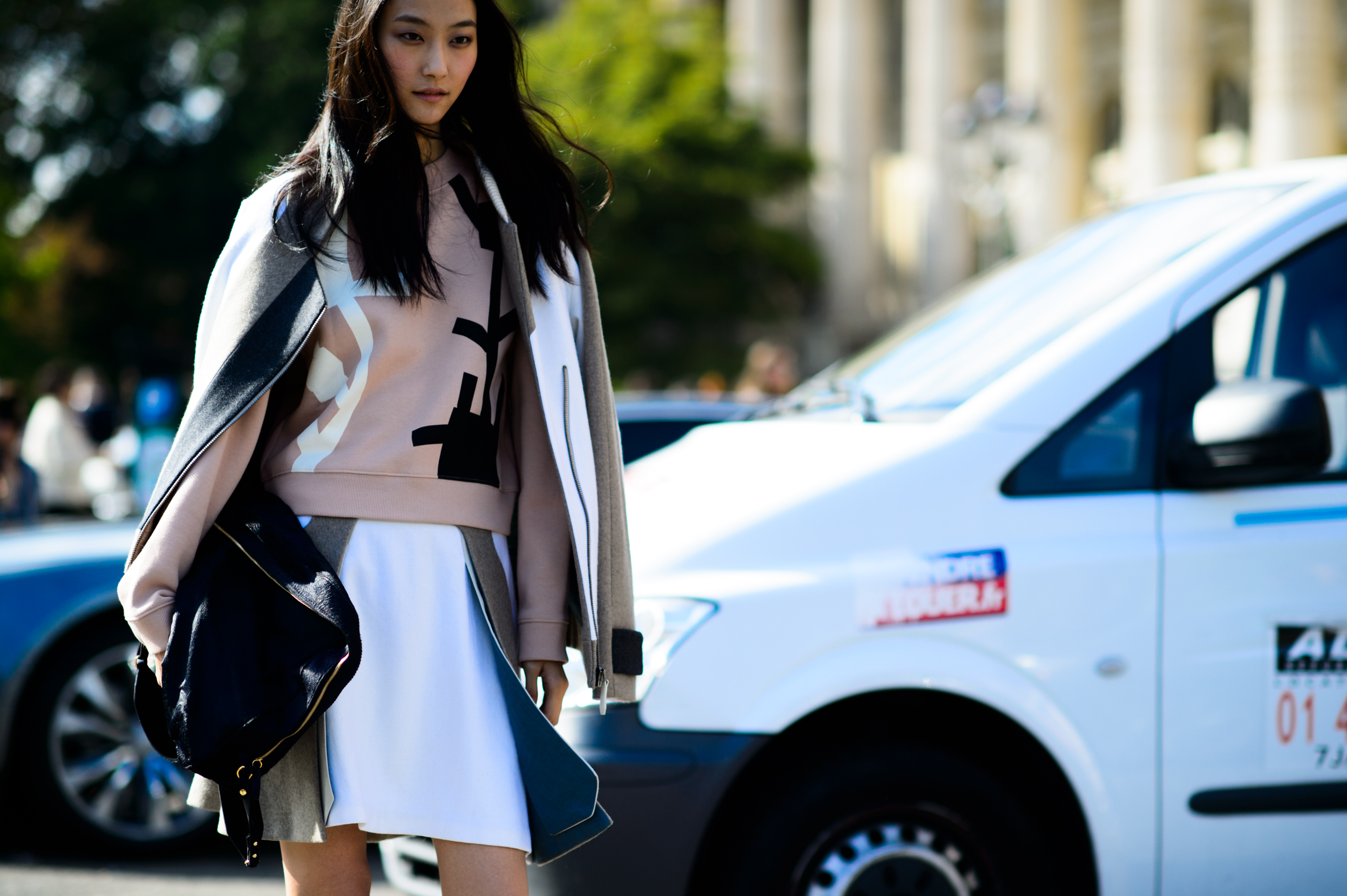 South Korean model wearing Acne Studios
