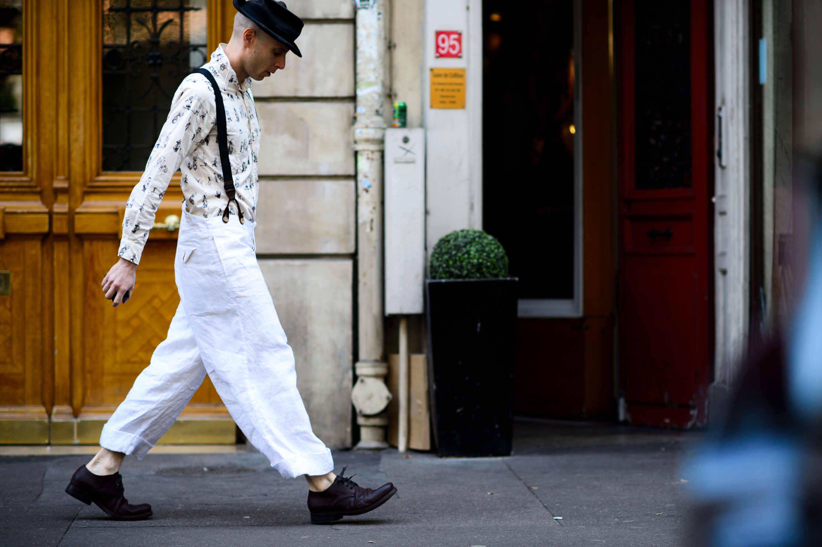 Italian man wearing A1923 and Paul Harnden