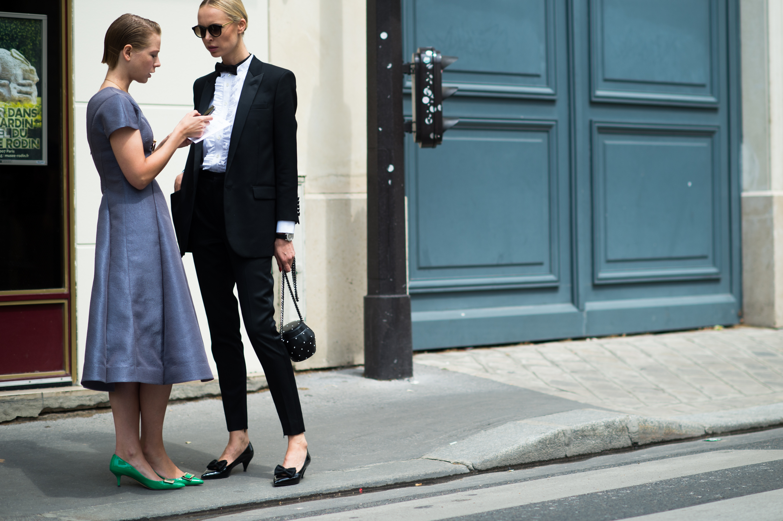 Two Russian women during Haute Couture