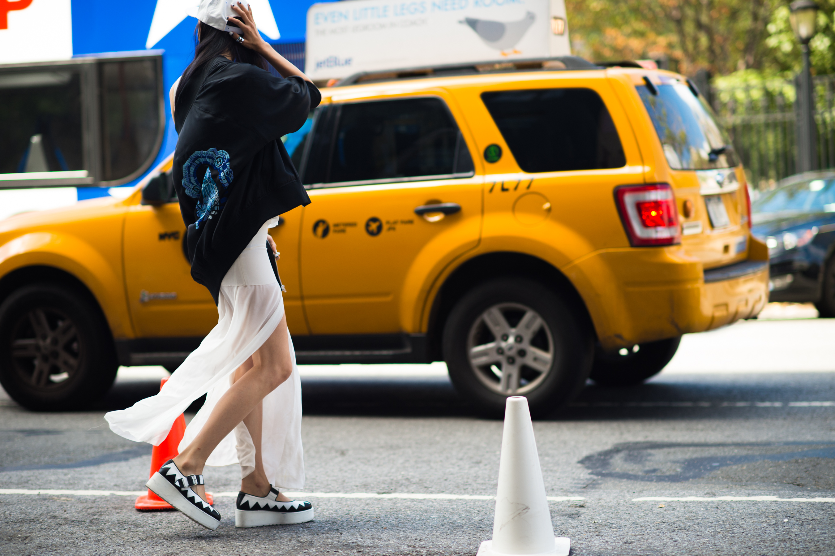 South Korean model in Tribeca, Manhattan