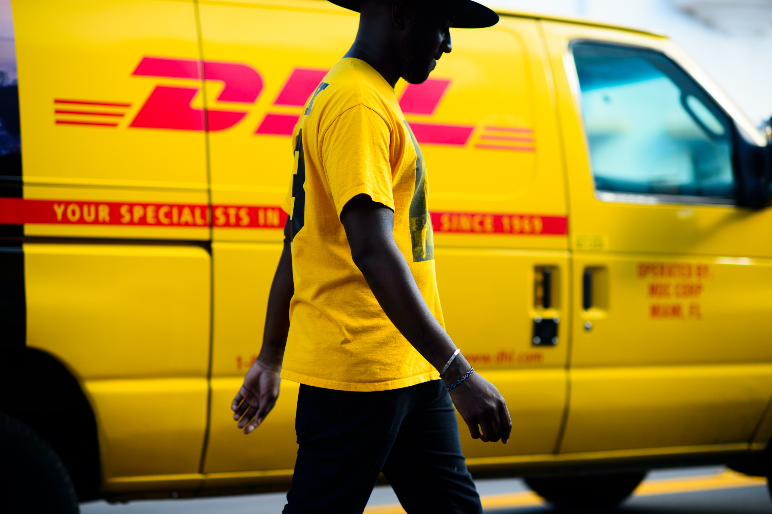 Off-White and Pyrex designer at Art Basel