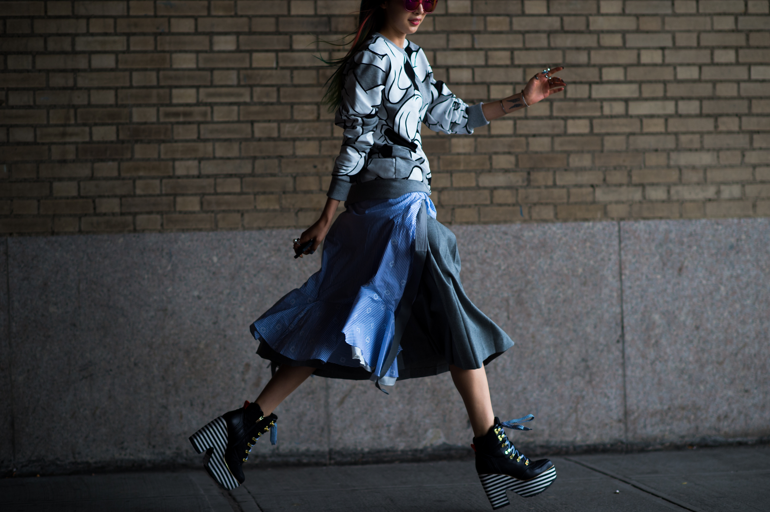 South Korean American model at NYFW