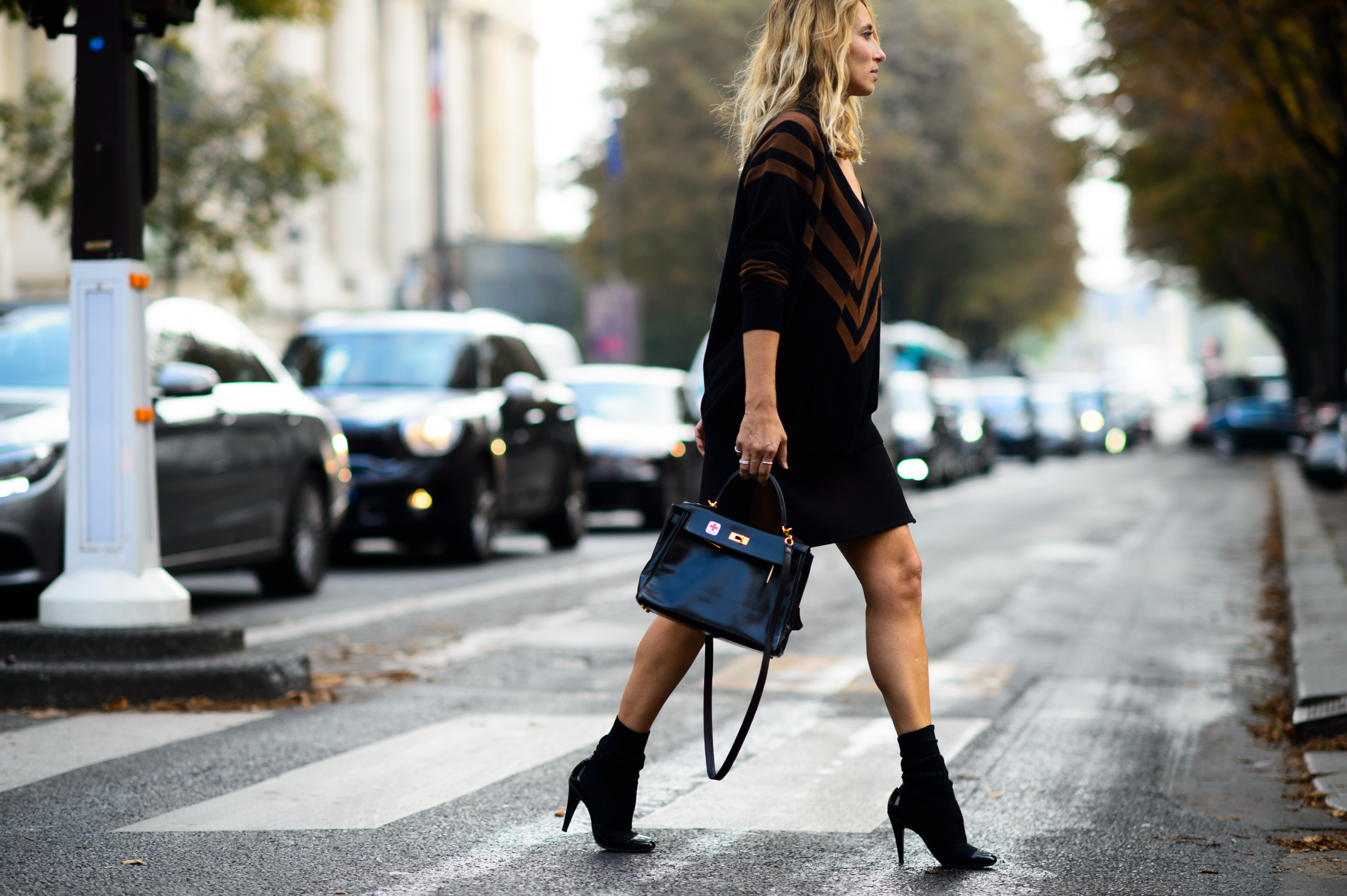 French journalist wearing Dries van Noten