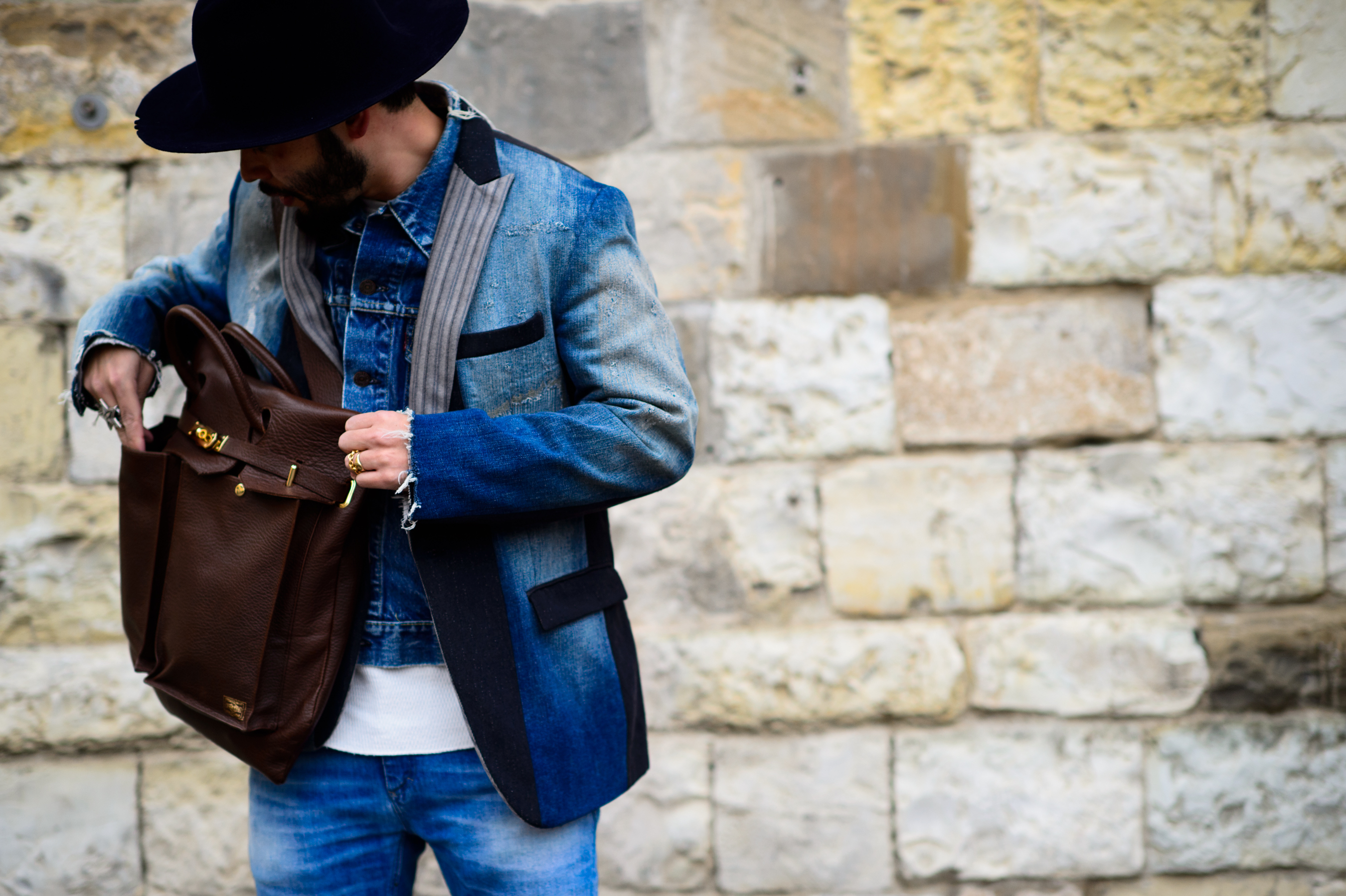 Japanese United Arrows buyer at Pitti Uomo