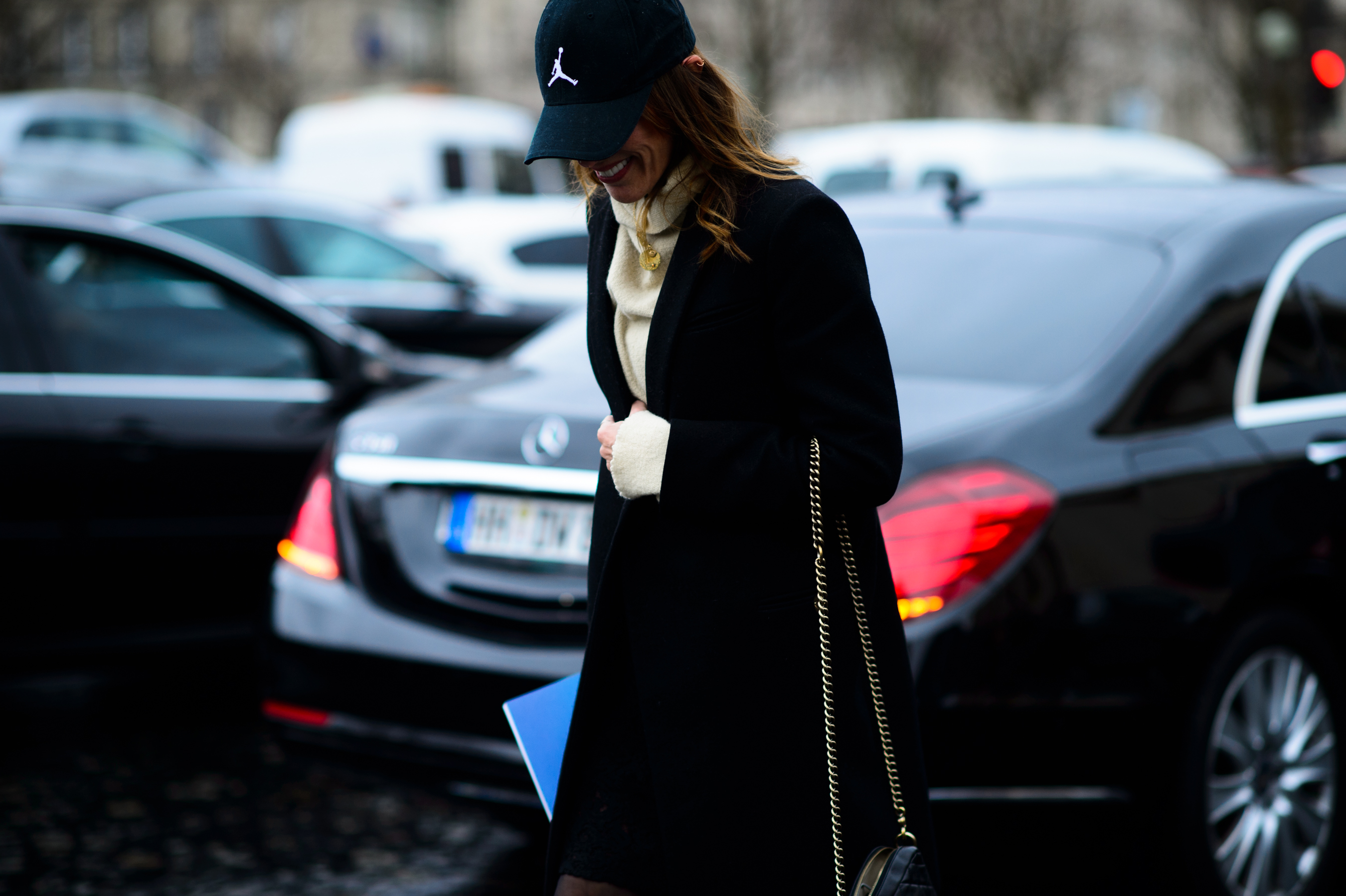 Woman wearing an Air Jordan hat