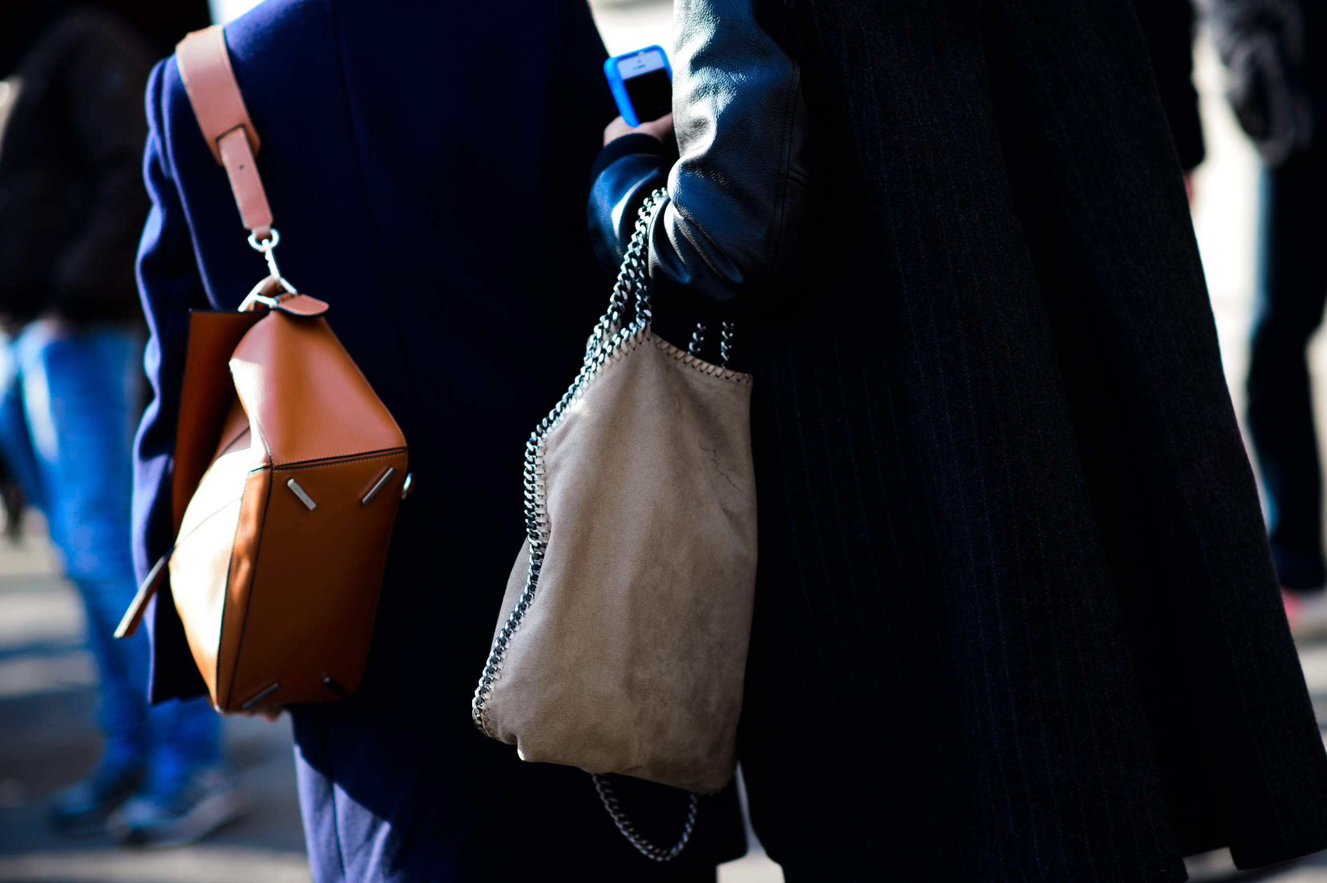 Two women before a fashion show