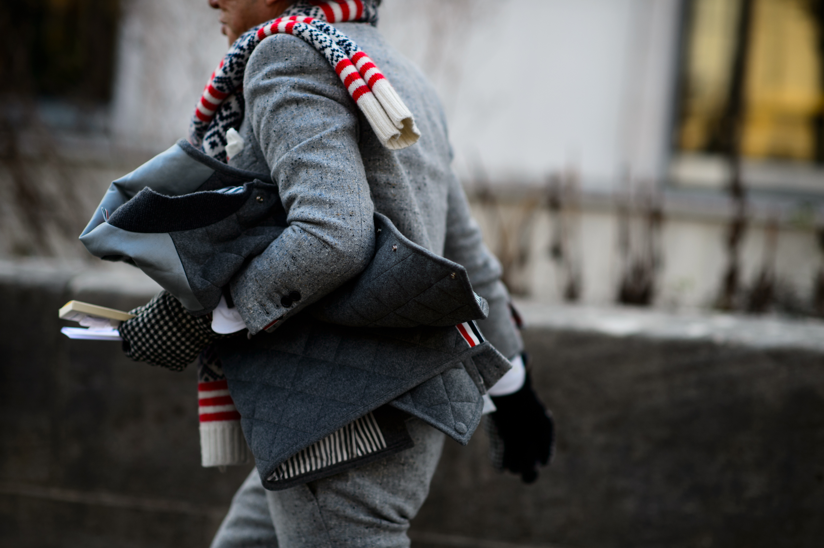 Japanese GQ Editor wearing full Thom Browne