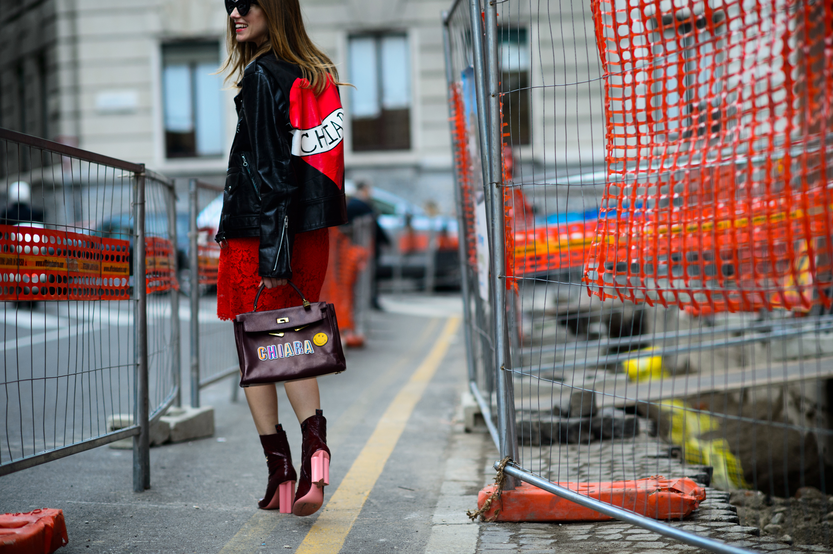 The Blonde Salad blogger before Alberta Ferretti
