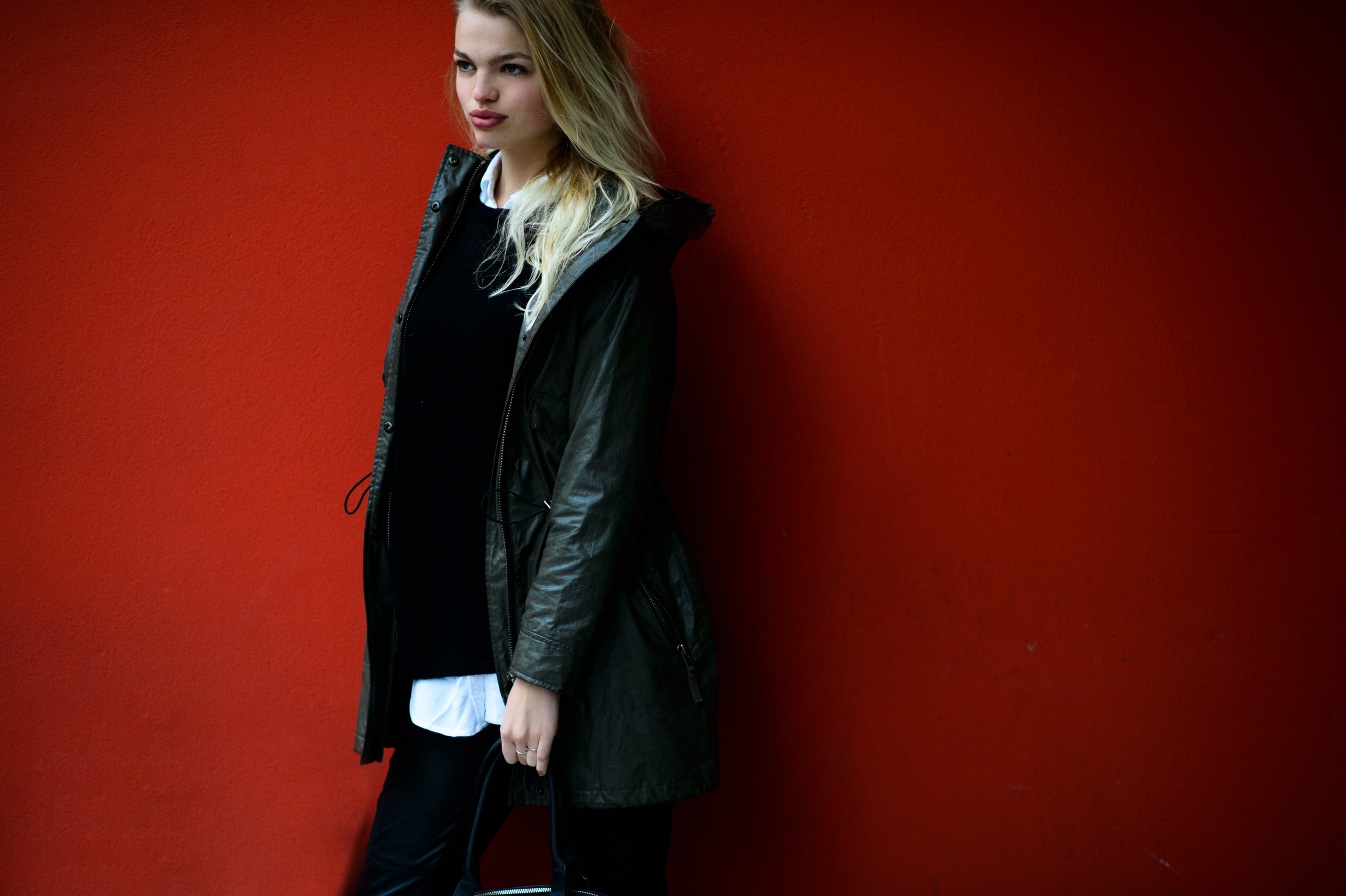 Dutch model after a fashion show
