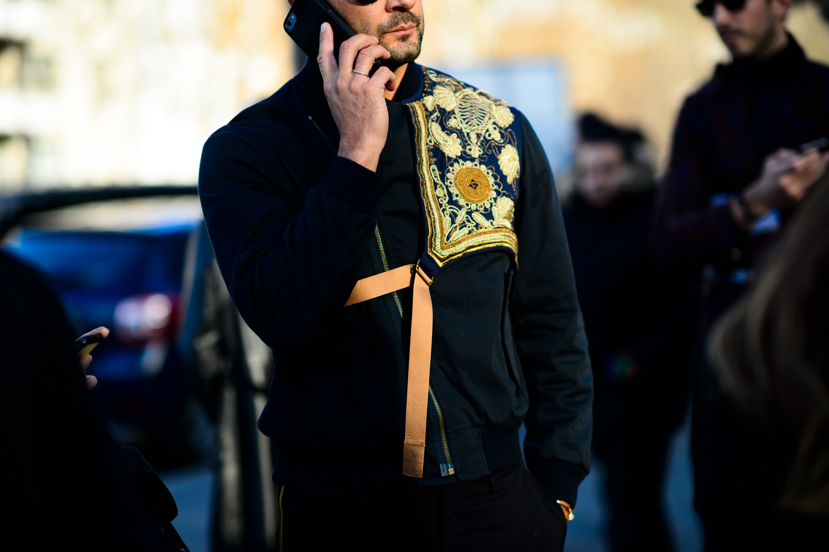 Man wearing Dries Van Noten jacket