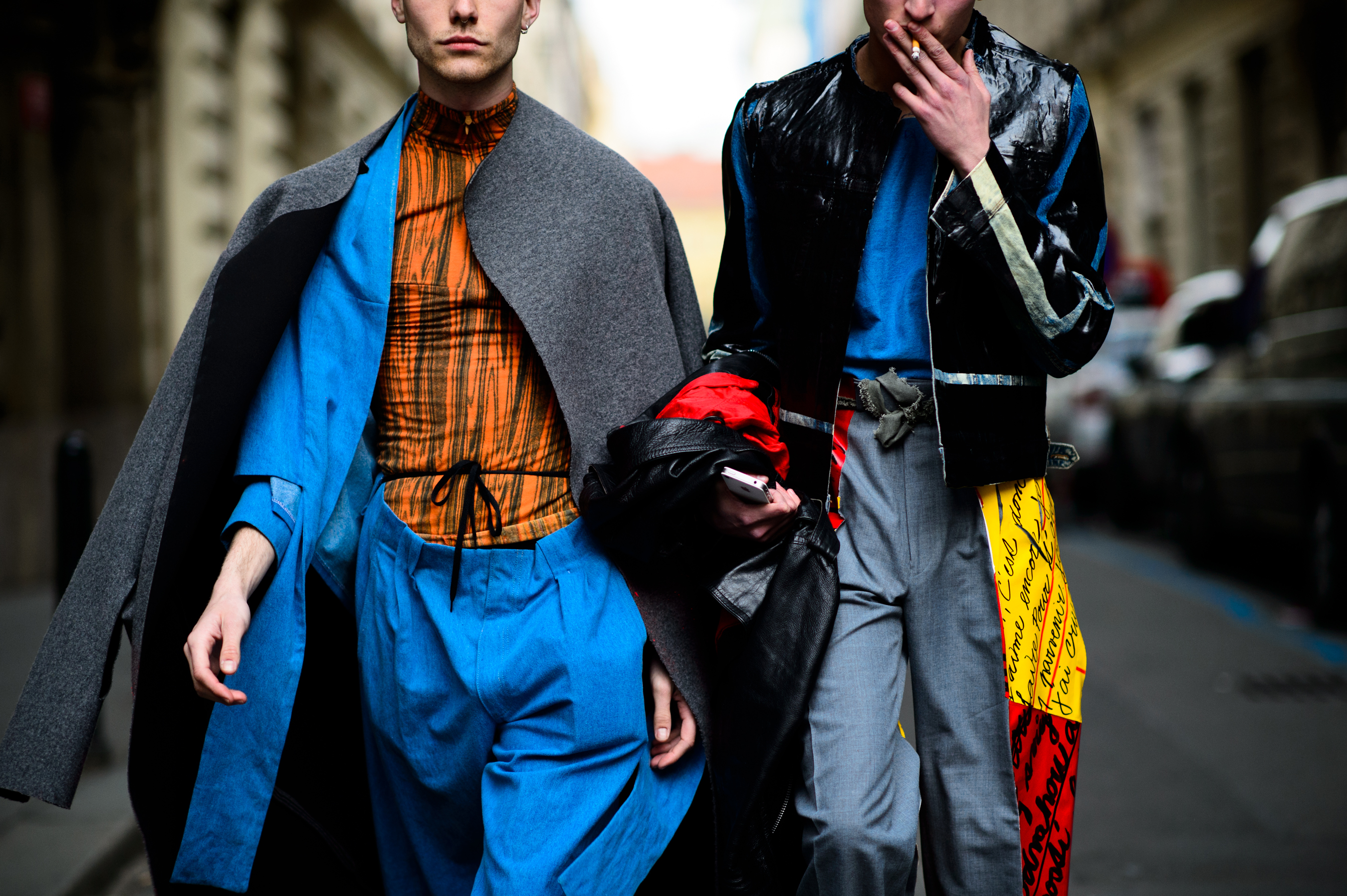 Two Czech guys before a fashion show