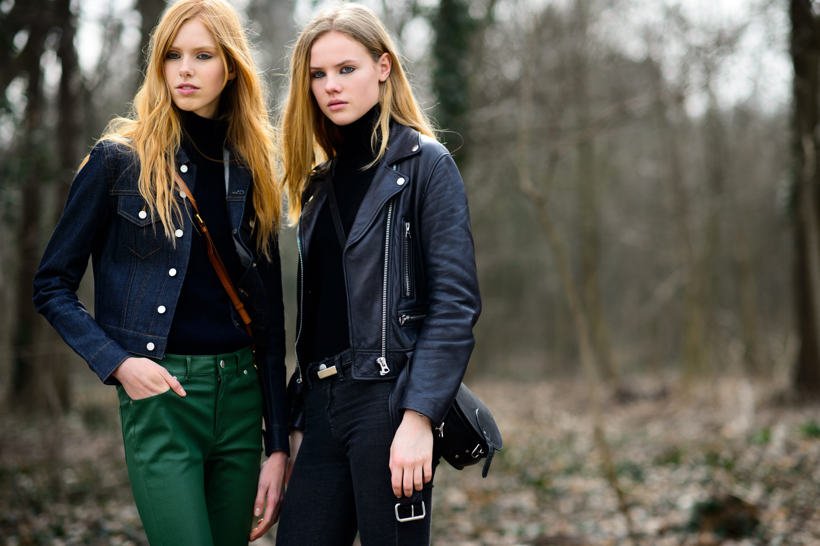 Two Danish models after Louis Vuitton FW15