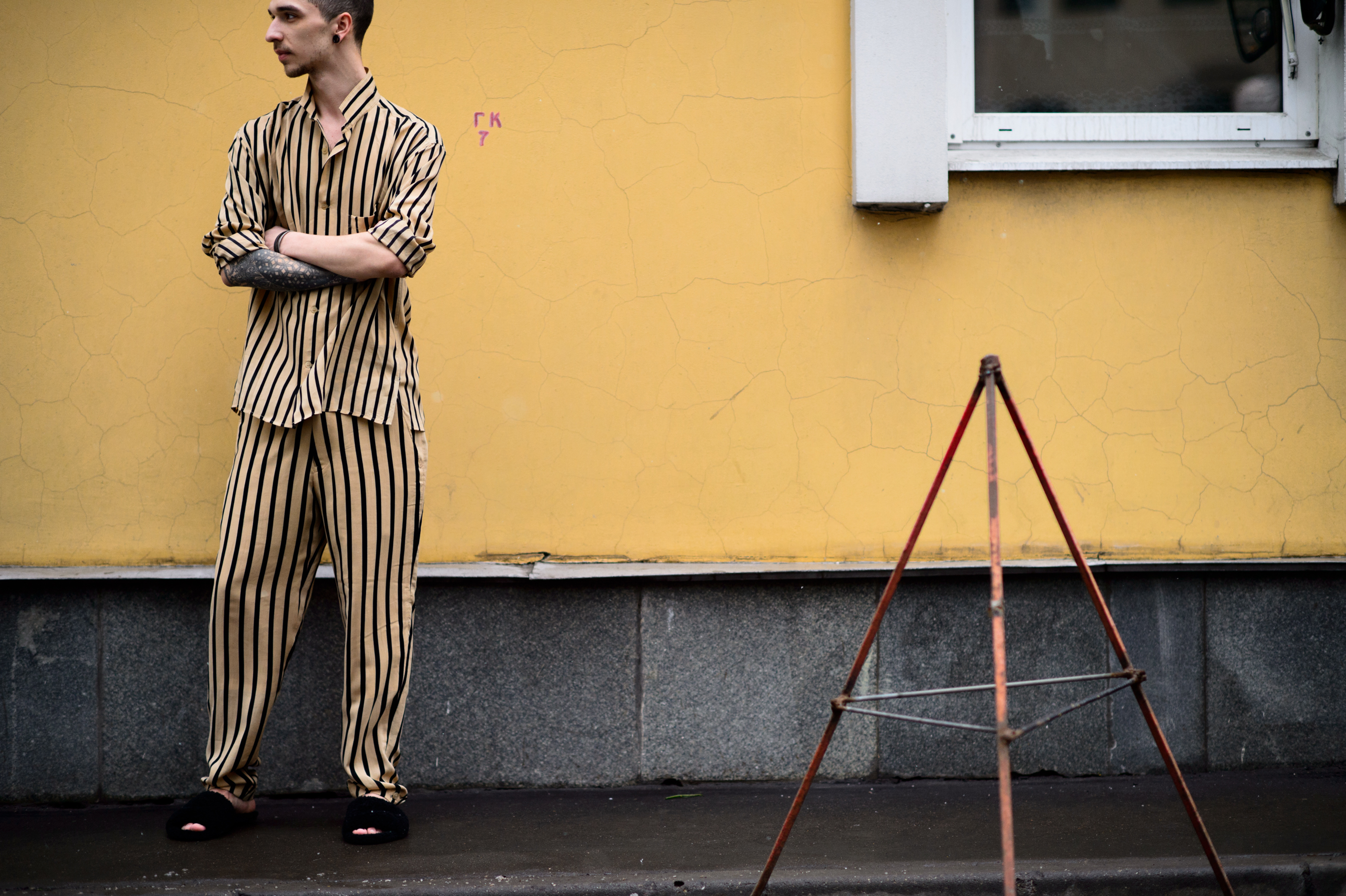 Russian guy wearing Yohji Yamamoto at SVMoscow