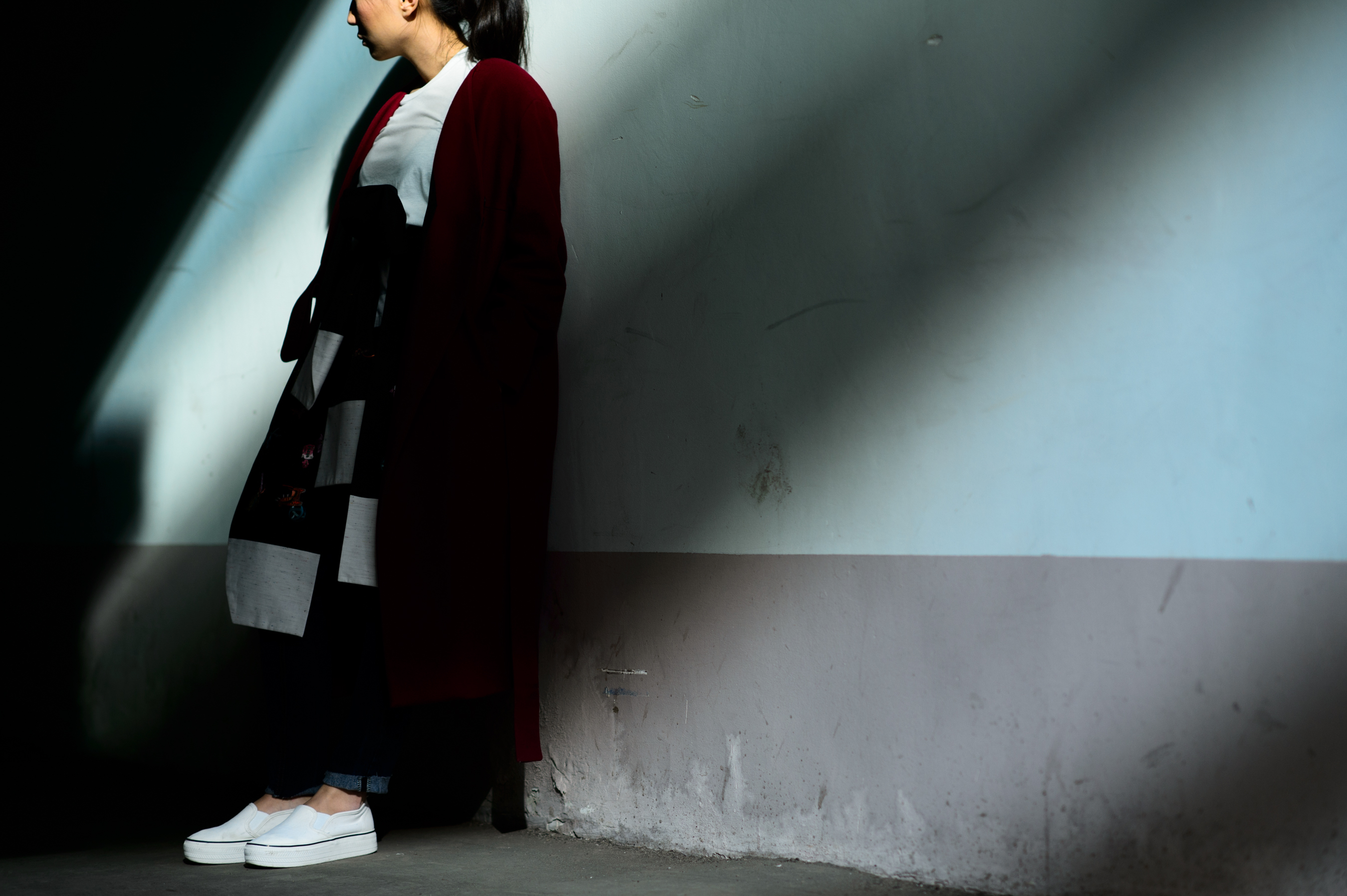Korean Russian designer wearing J.Kim