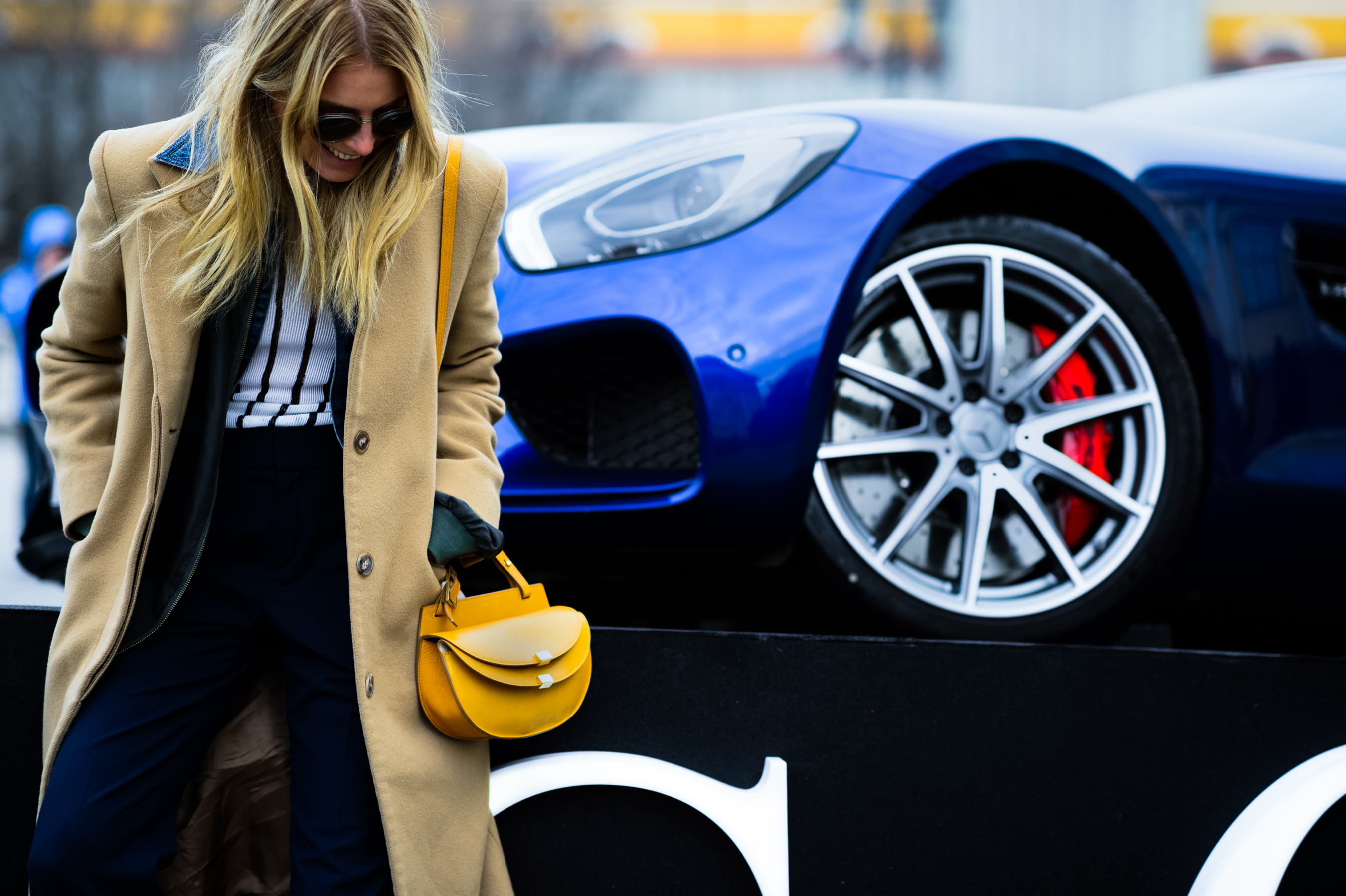 American model at MBFW Russia