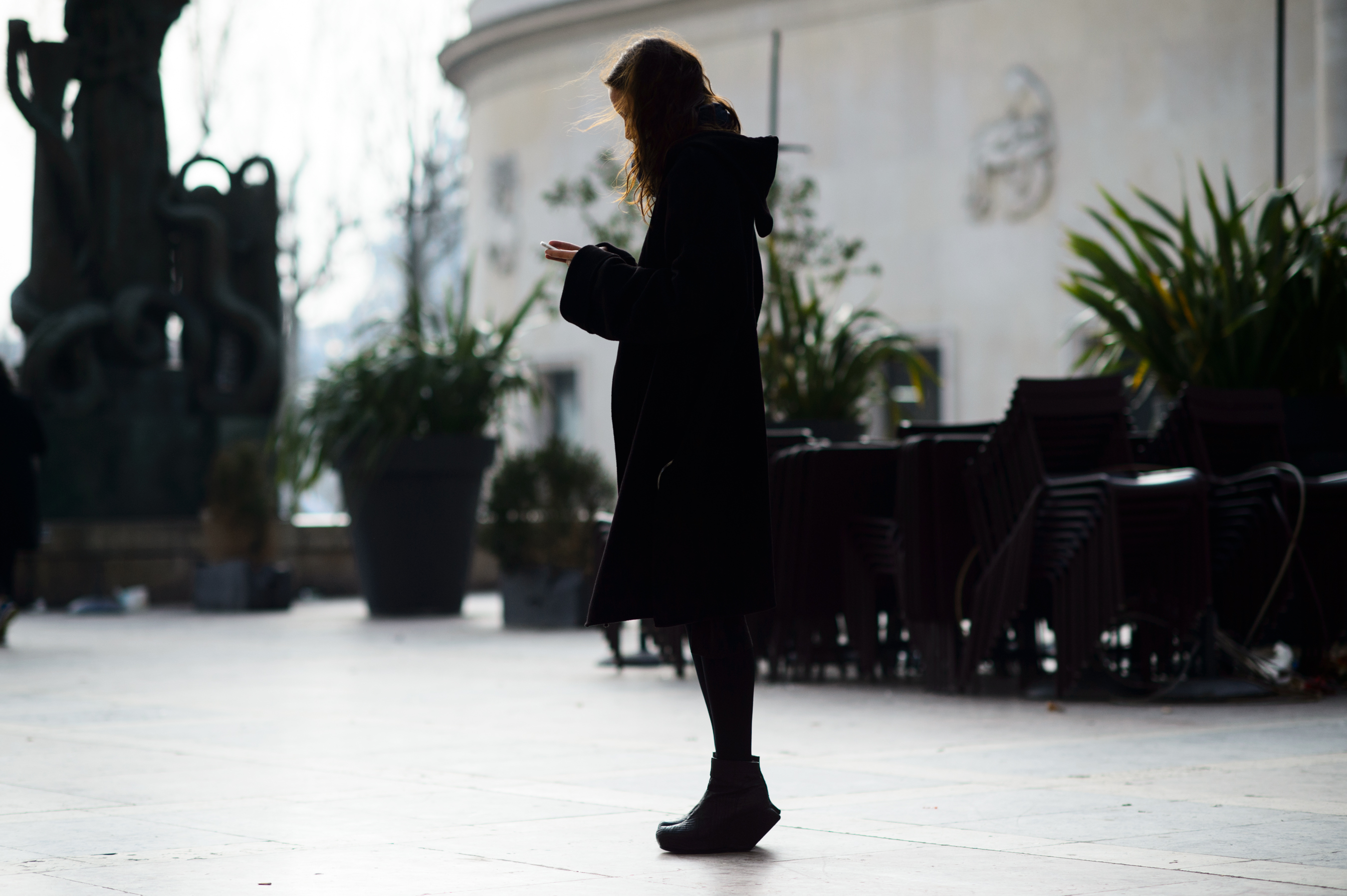 Woman wearing Rick Owens in France