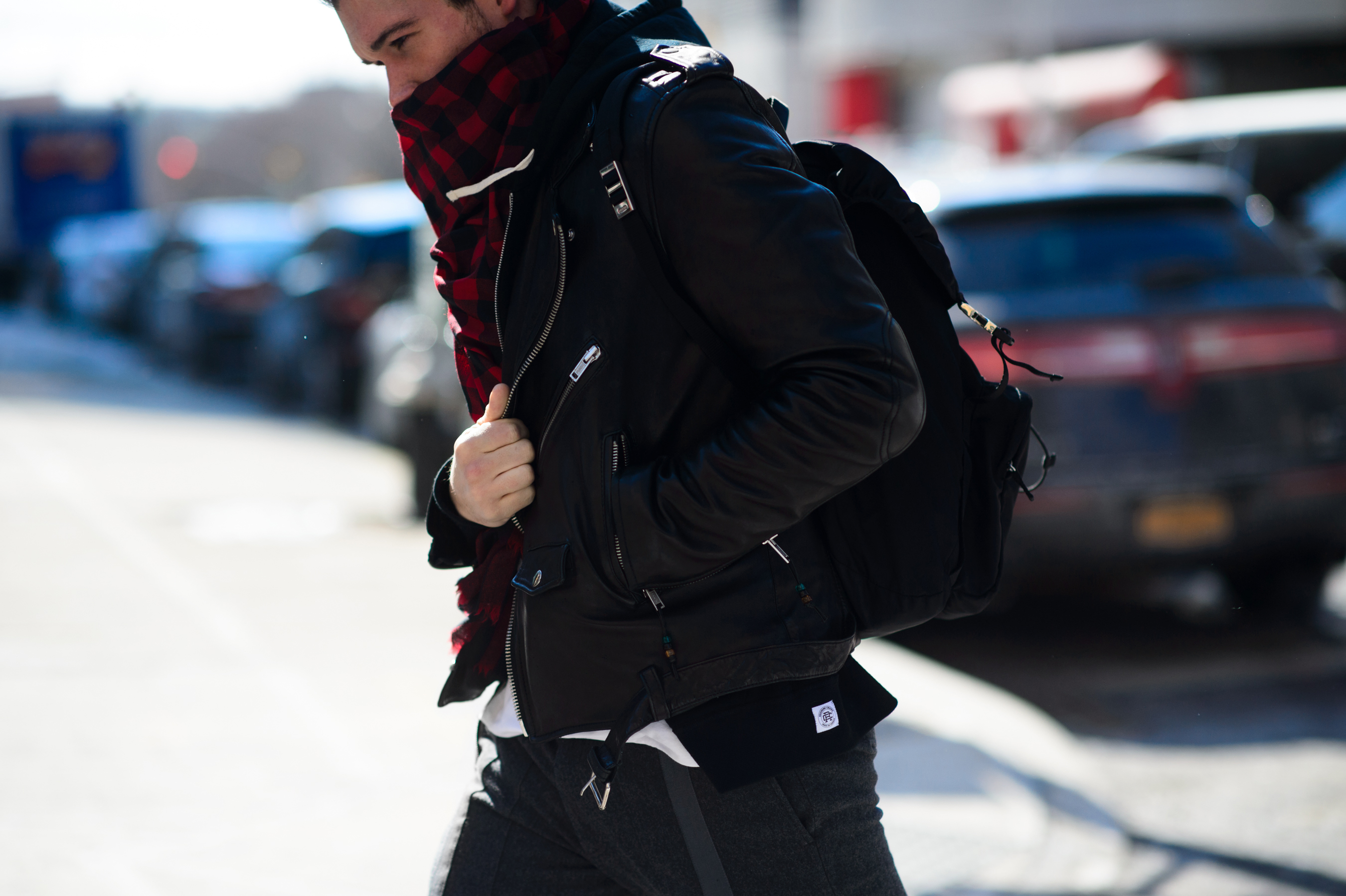 Buyer before the DKNY fashion show