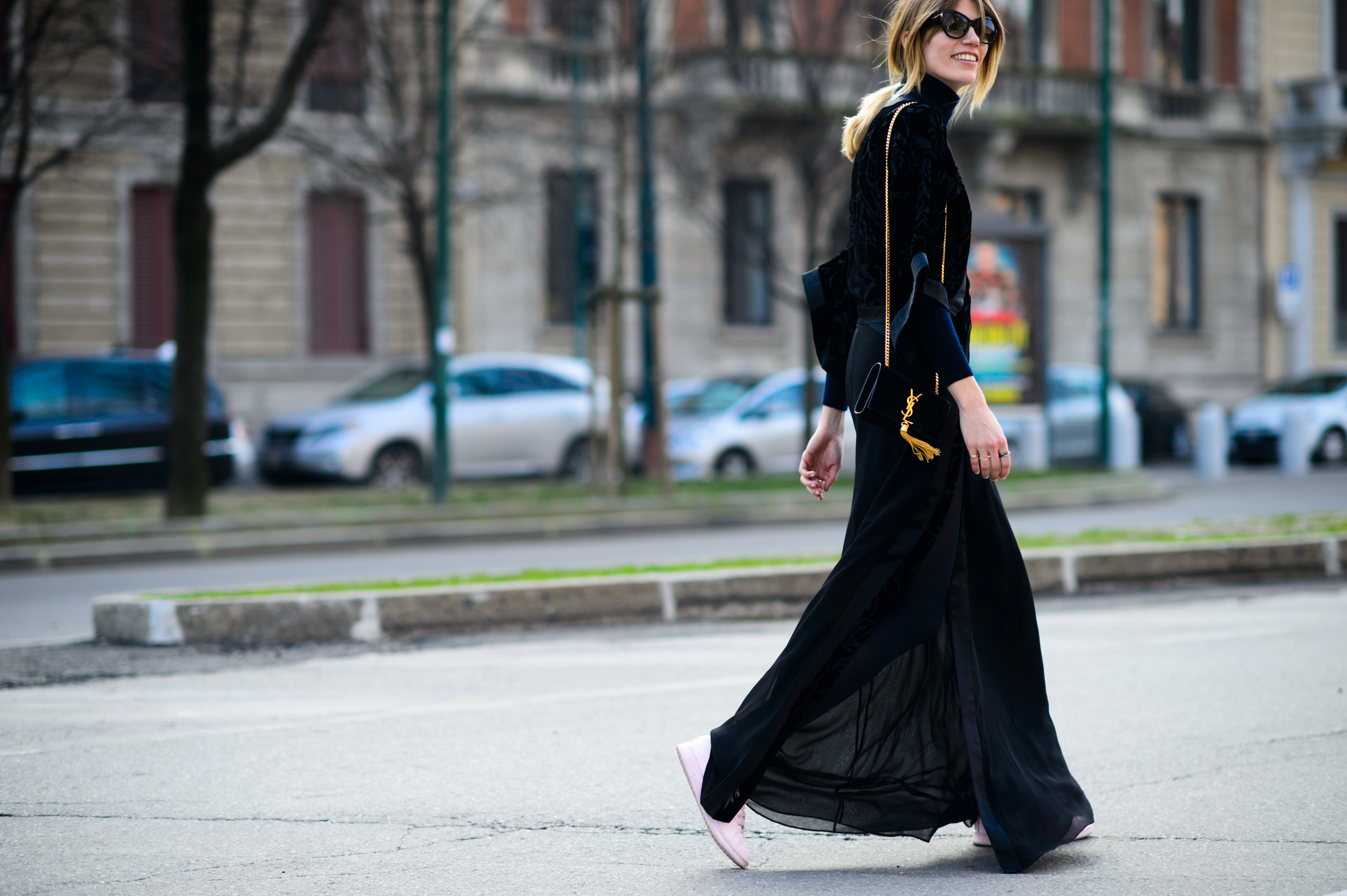 German editor wearing Raf Simons Adidas