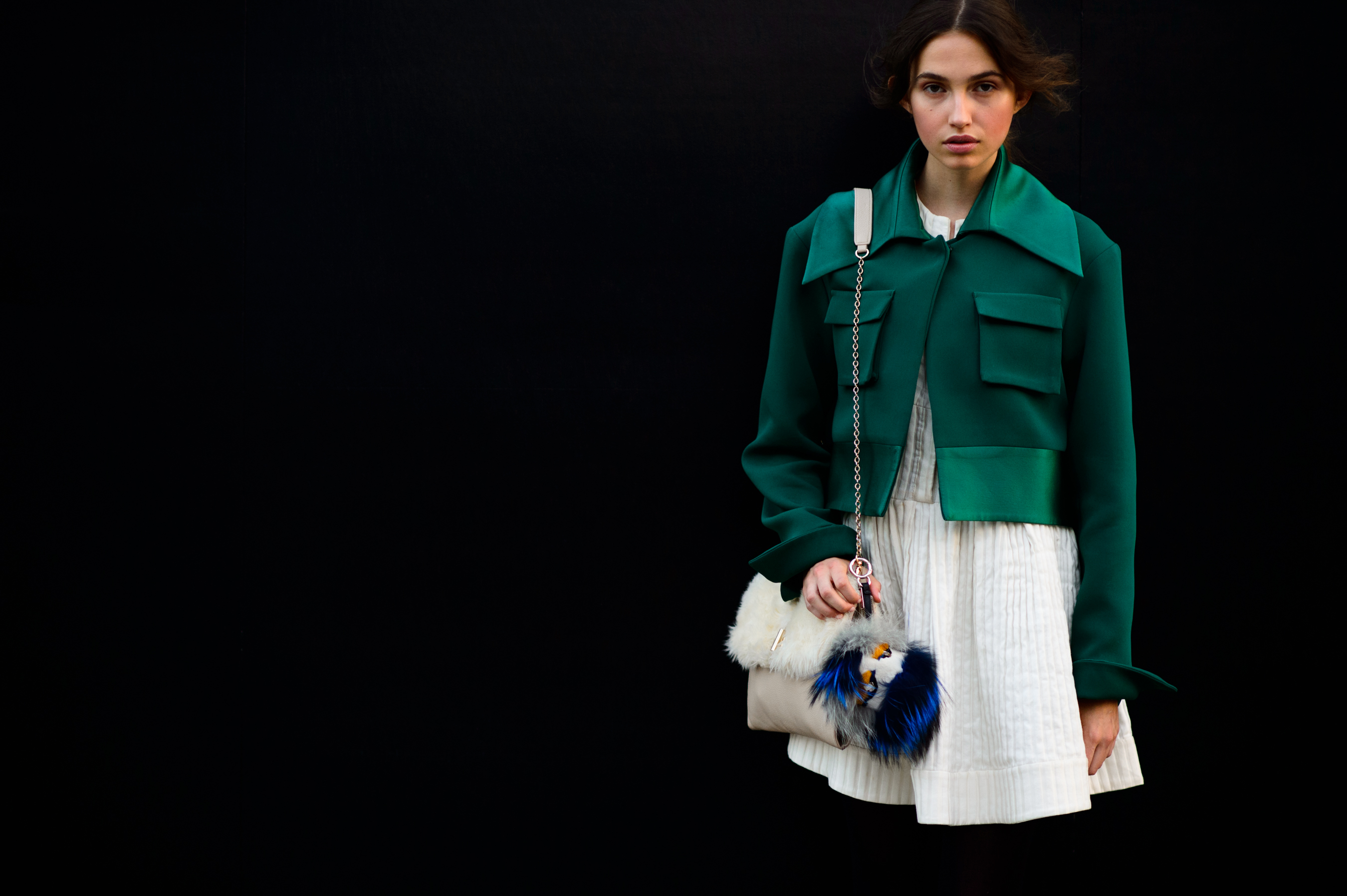 Australian model wearing Ellery and Fendi