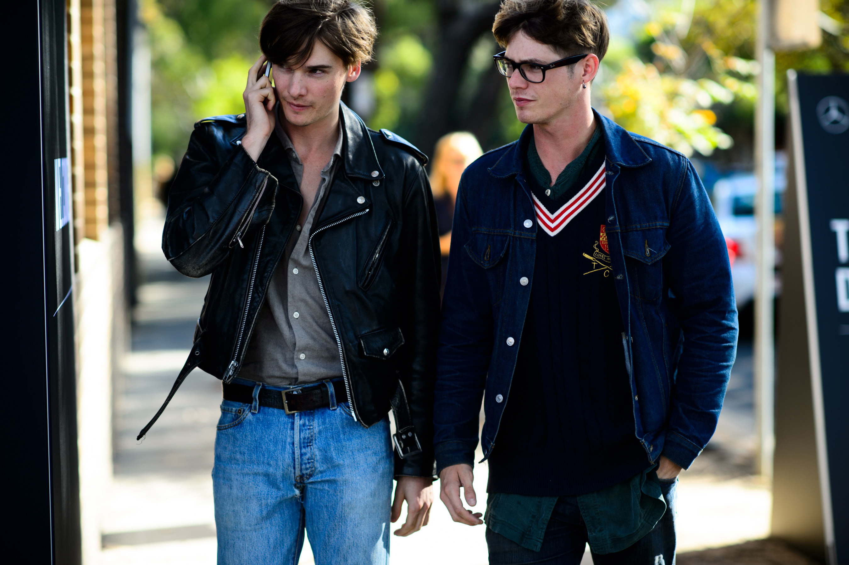 Two male models in Australia