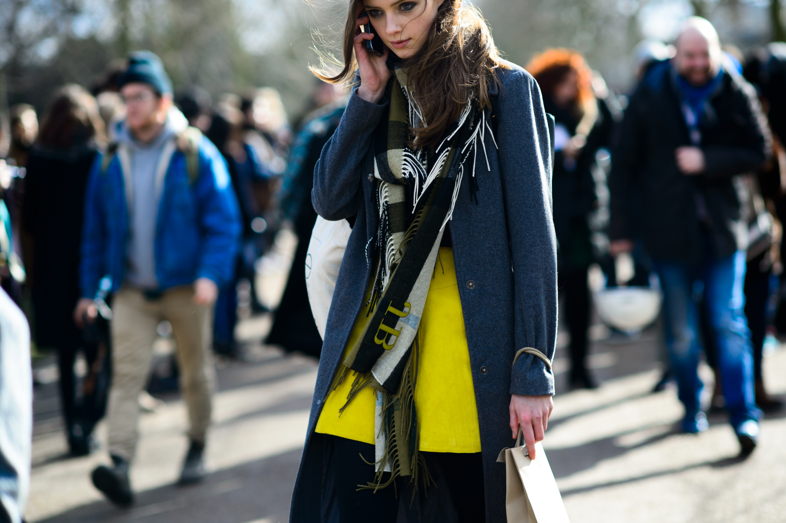 Model after the FW15 fashion show