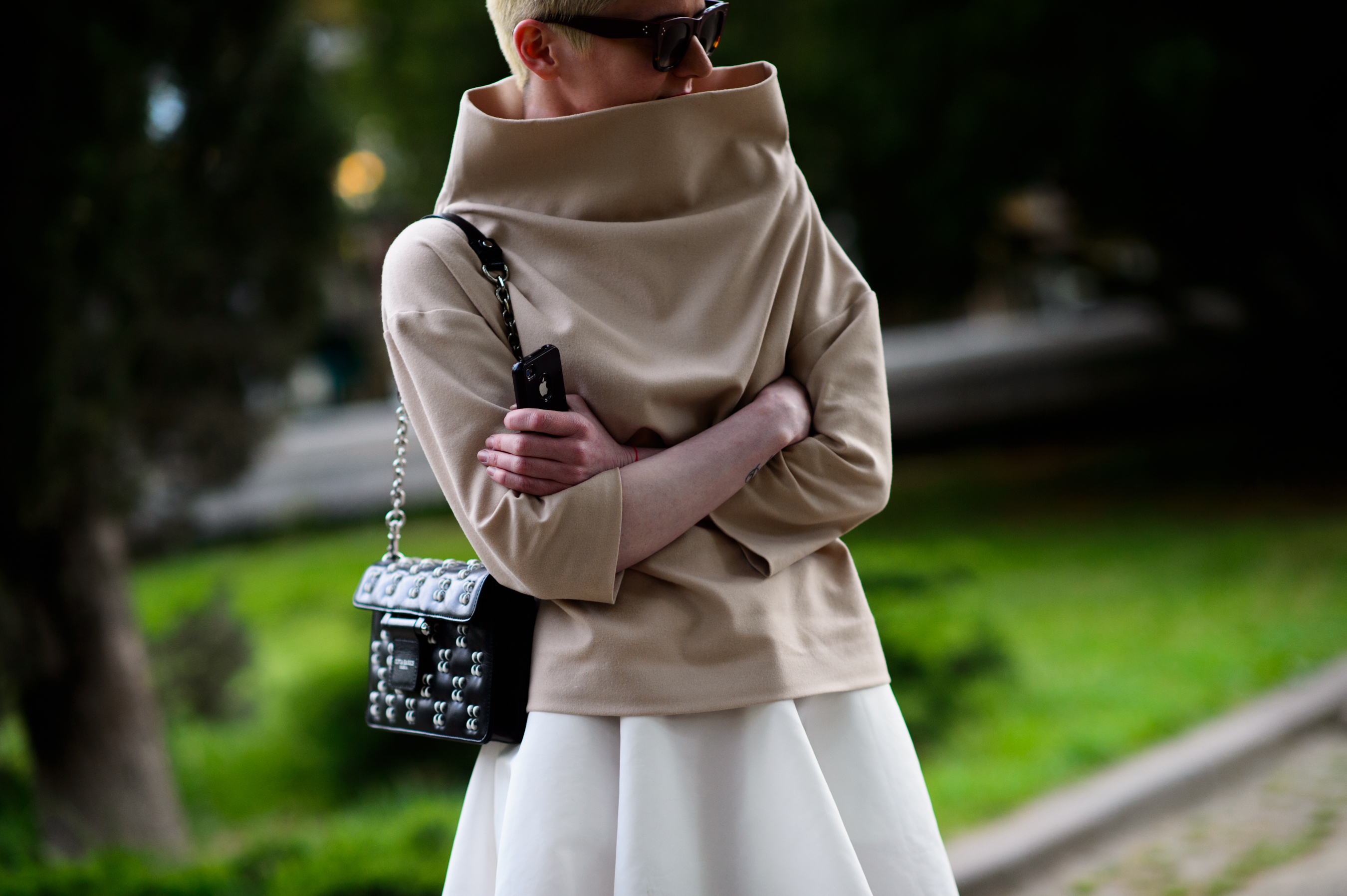 Vogue Ukraine editor wearing a turtleneck