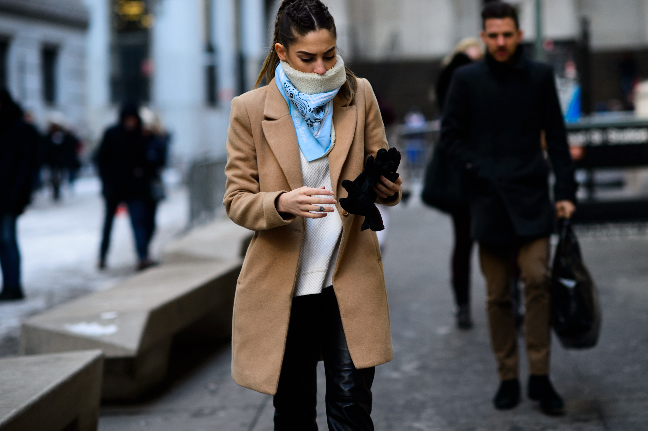 Woman with a bandana scarf
