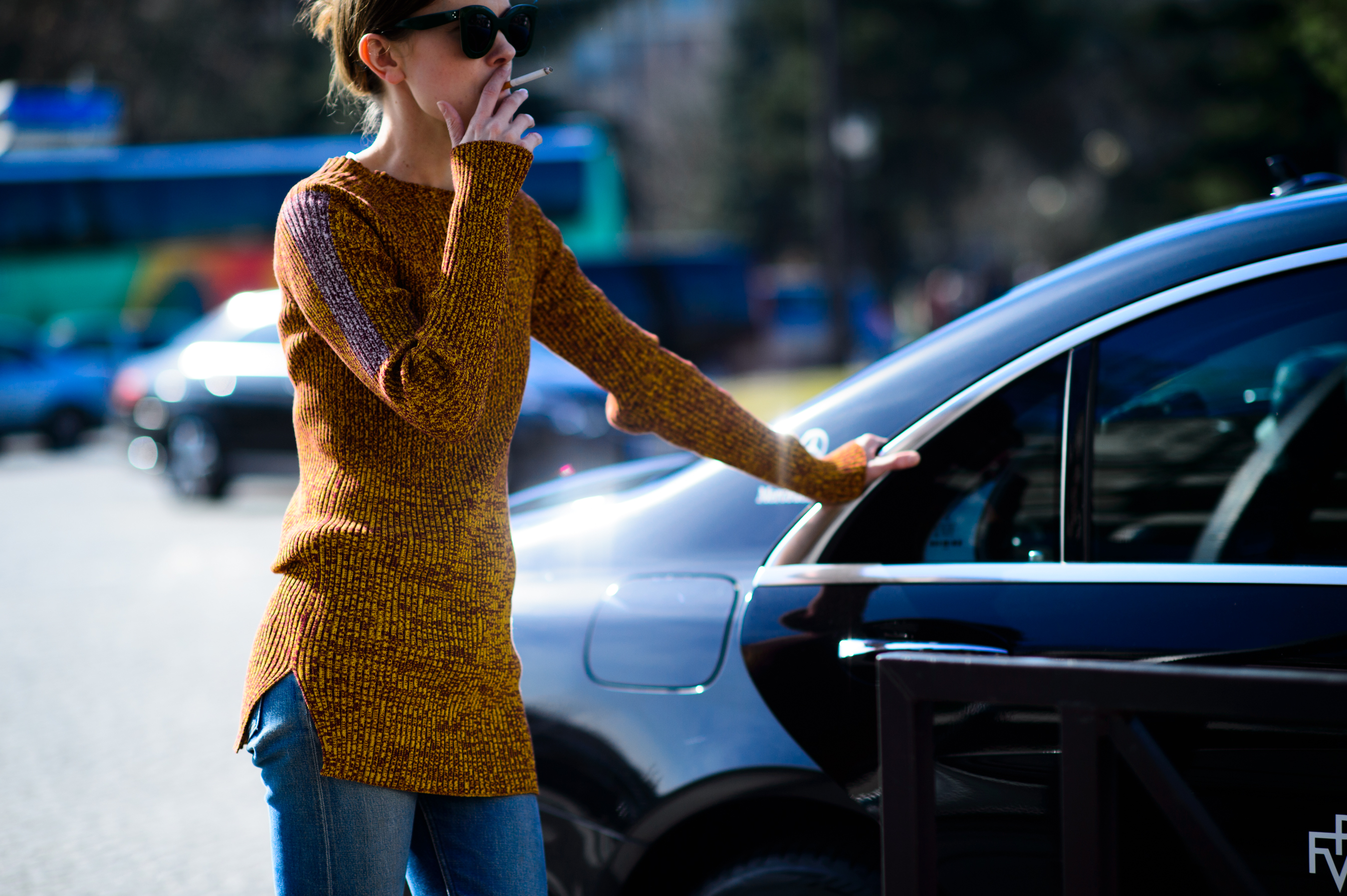 Editor smoking after Céline
