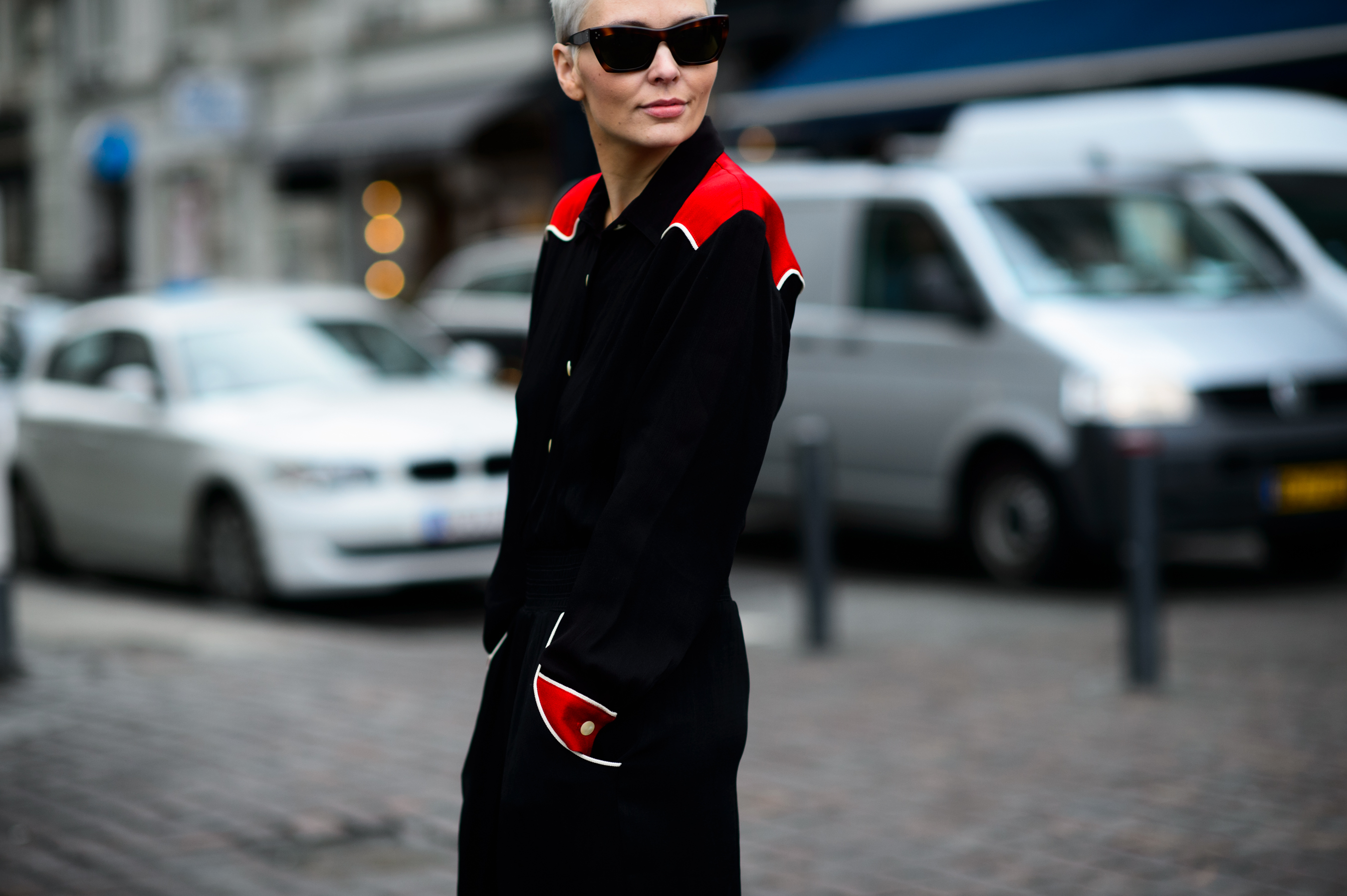 Norwegian woman at fashion week