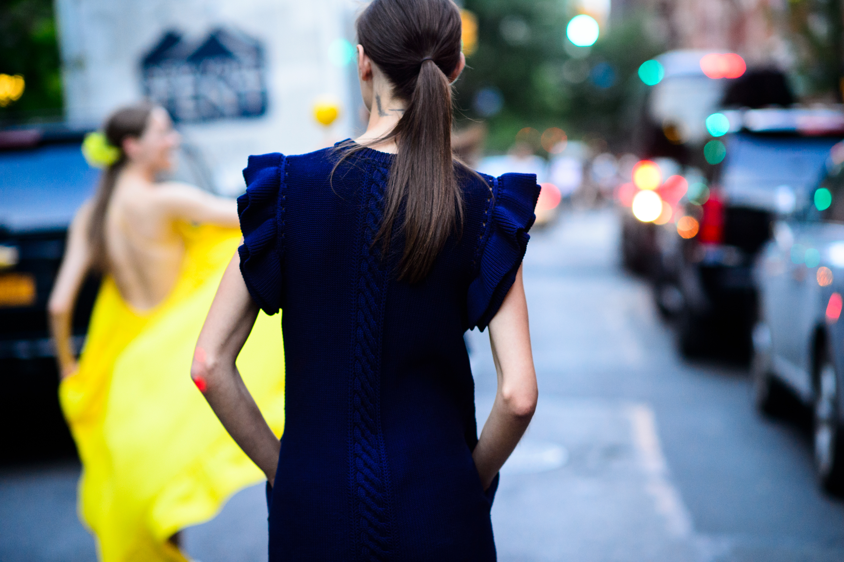 Serbian model after Stella McCartney Spring 2016 Resort