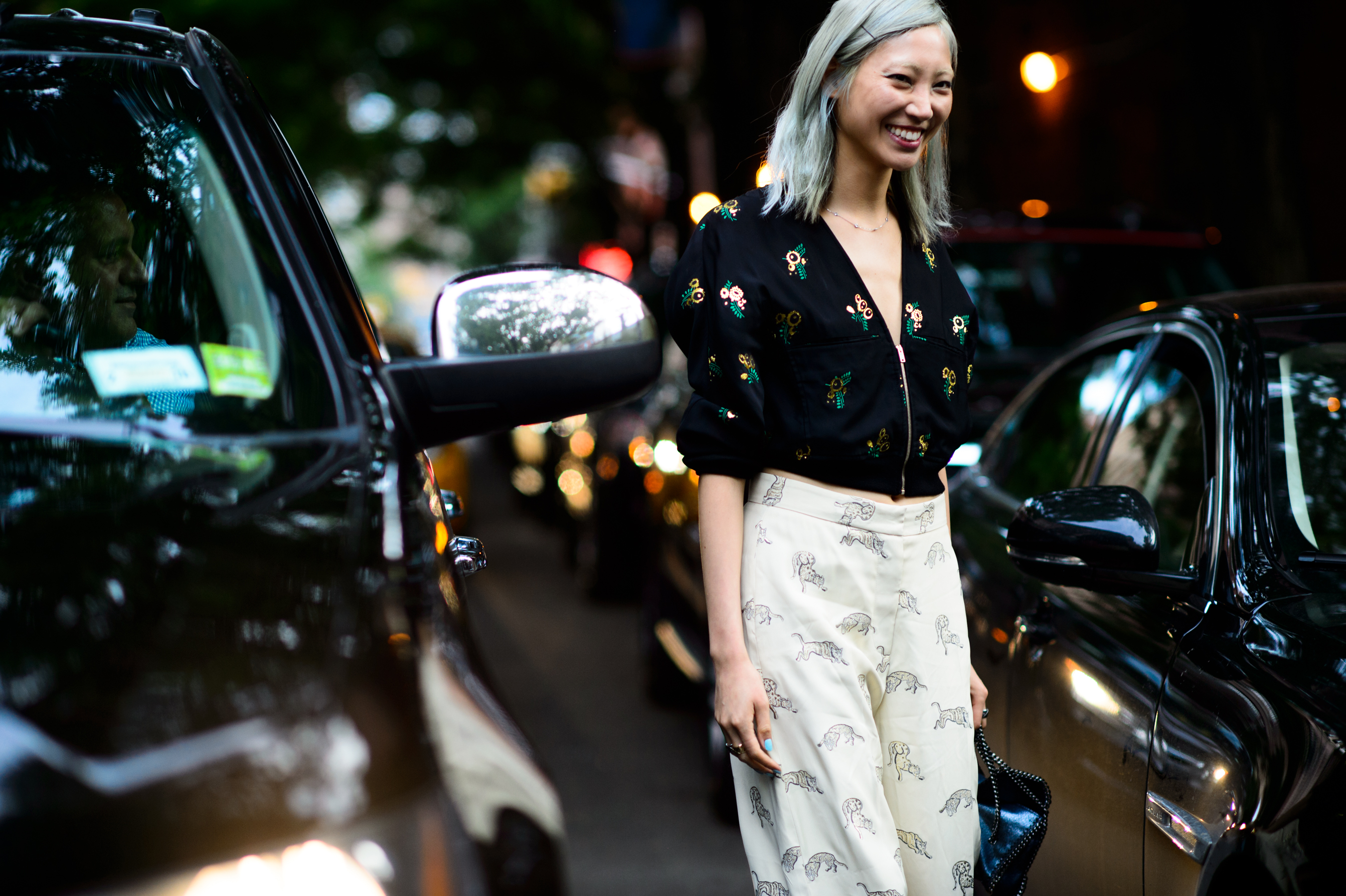 Korean American model wearing Stella McCartney Resort 2016