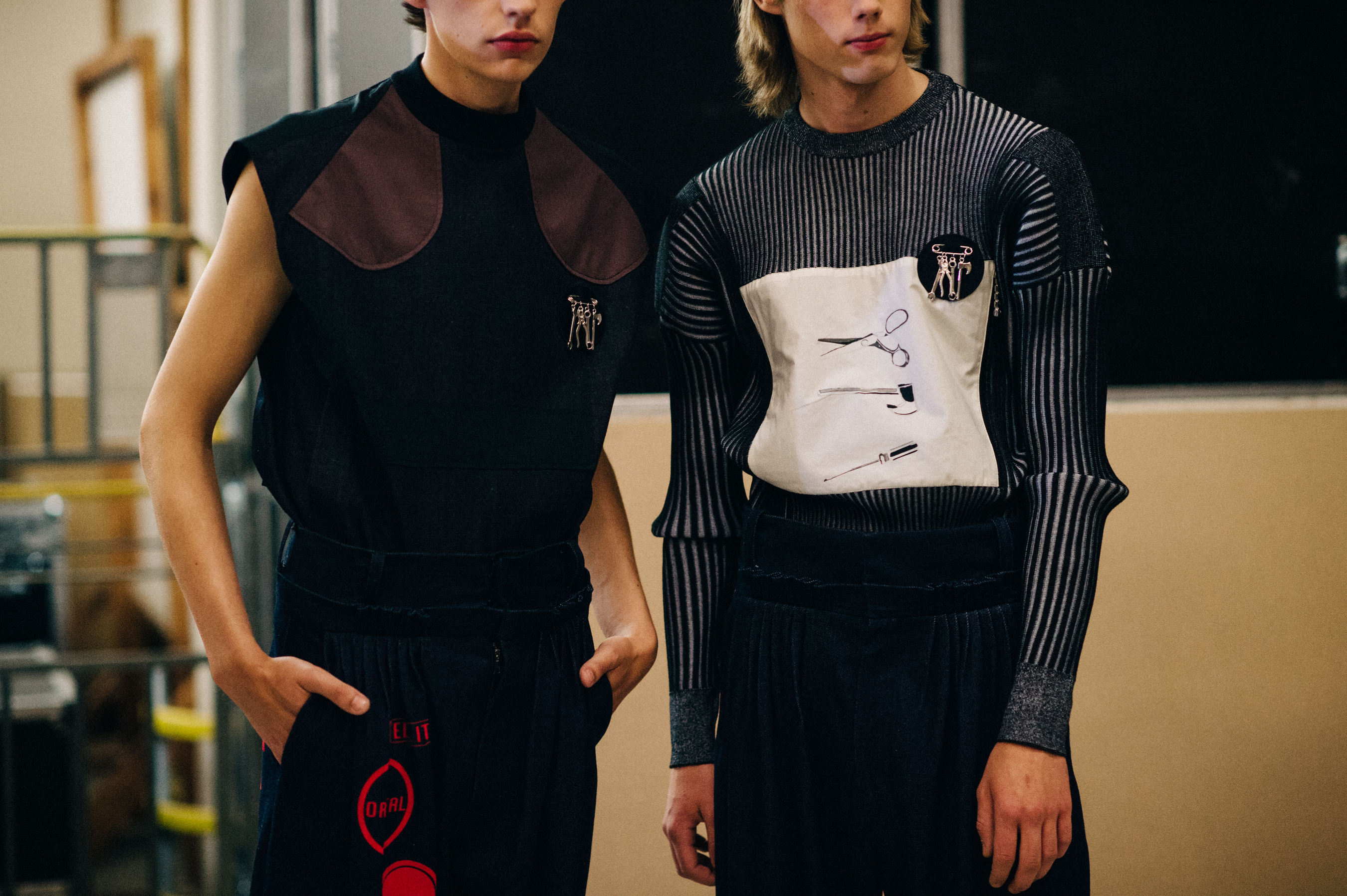 Male models Bradley Phillips and Anton