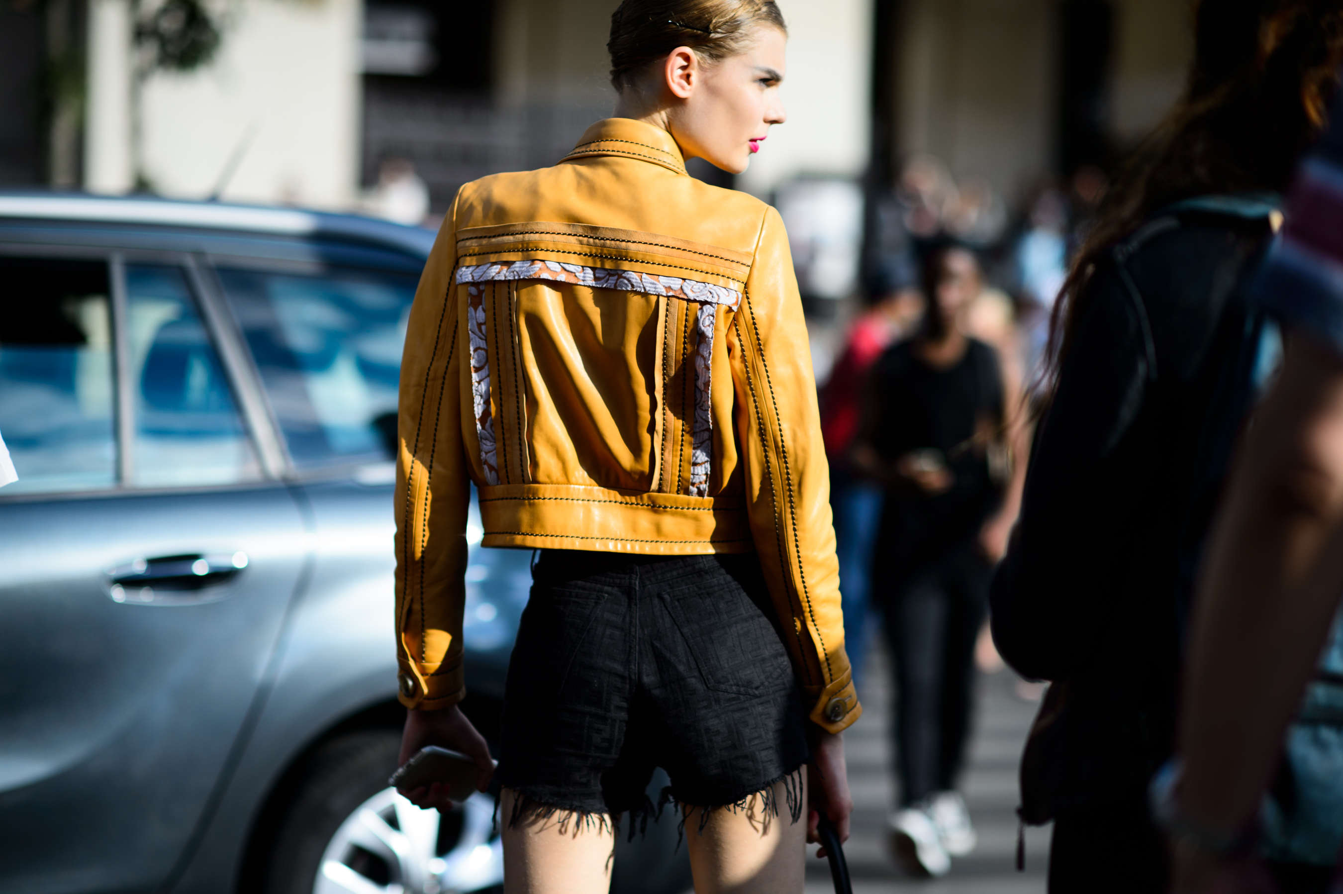 Estonian model after Giorgio Armani Privé FW15